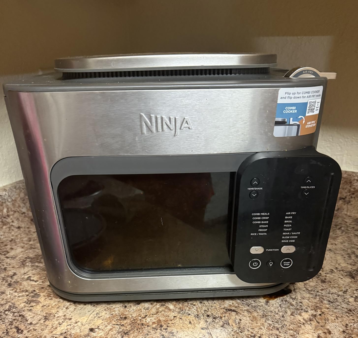 Ninja Combi All-in-One Multicooker, Oven, & Air Fryer, Complete Meals in 15 Mins, 14-in-1 Functions, Combi Cooker + Air Fry, Bake, Roast, Slow Cook and More, 3 Accessories, Stainless Steel, SFP701 customer photo 1