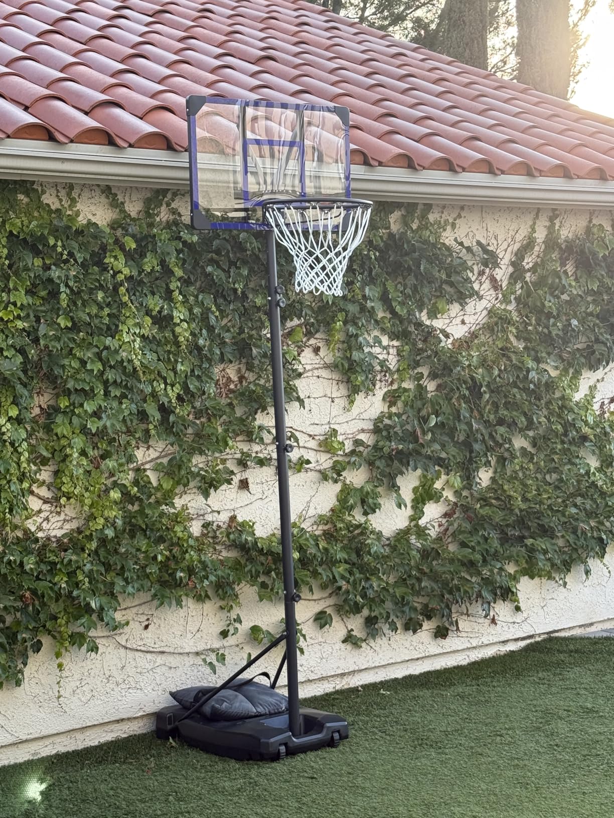 Yohood Kids Basketball Hoop Outdoor 4.82-8.53ft Adjustable, Portable Basketball Hoops & Goals for Kids/Teenagers/Youth in Backyard/Driveway/Indoor, with Enlarged Base and PC Backboard customer photo 1