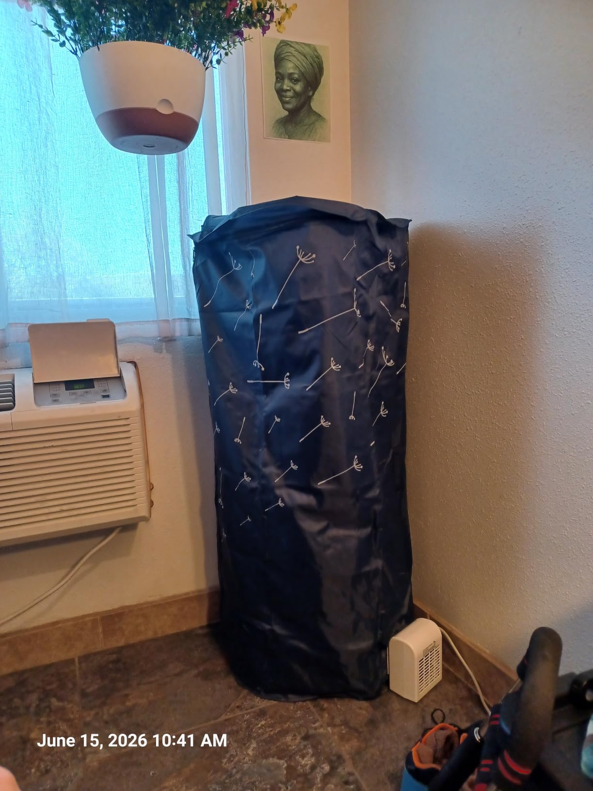 Portable Dryer, 46Inch-1000W Portable Clothes Dryer for Apartments, Portable Dryers Machine with Storage Bag, Mini Clothes Dryers for Travel, Home, RVs customer photo 1