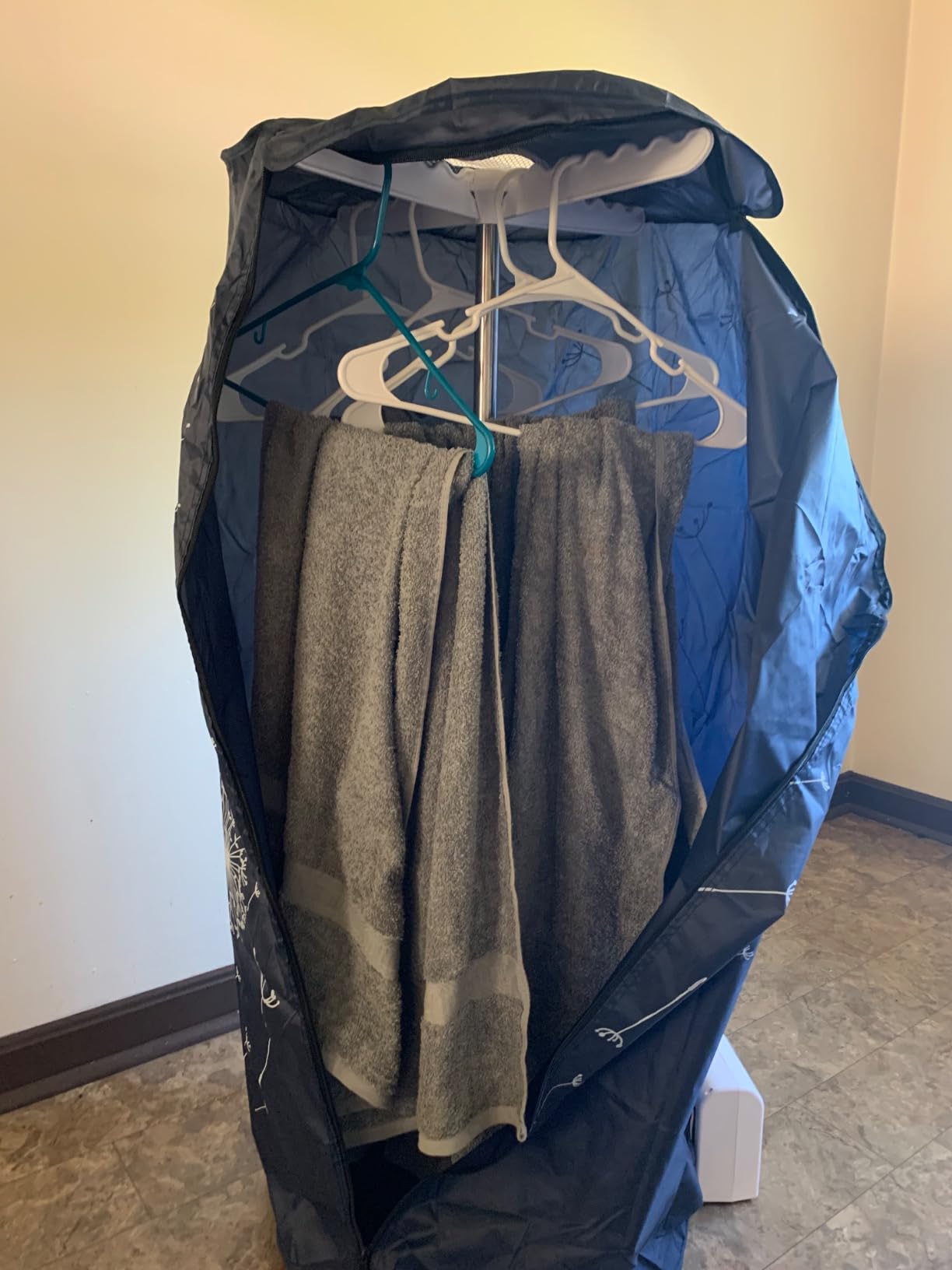 Portable Dryer, 46Inch-1000W Portable Clothes Dryer for Apartments, Portable Dryers Machine with Storage Bag, Mini Clothes Dryers for Travel, Home, RVs customer photo 2