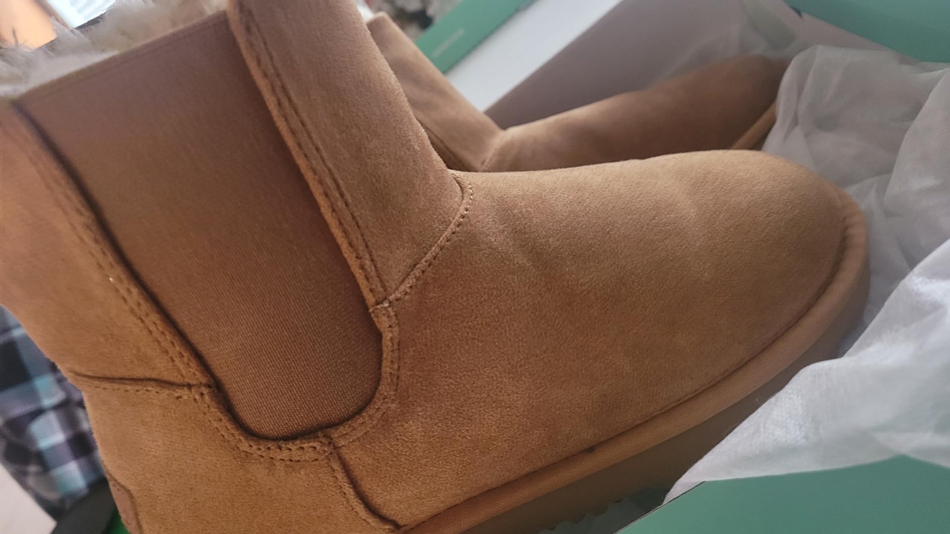 Ankis Women's Velvet Snow Boots, Waterproof Winter Chelsea Boots, Thickened and Fur Lined customer photo 1