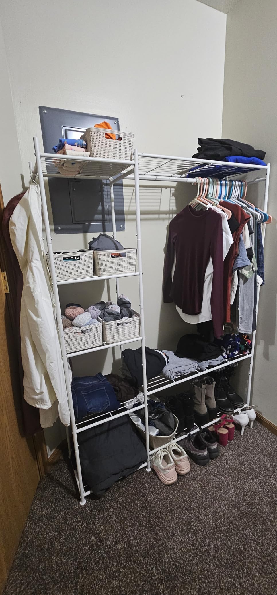 HOMIDEC Wardrobe Closet, Portable Clothes Rack customer photo 1