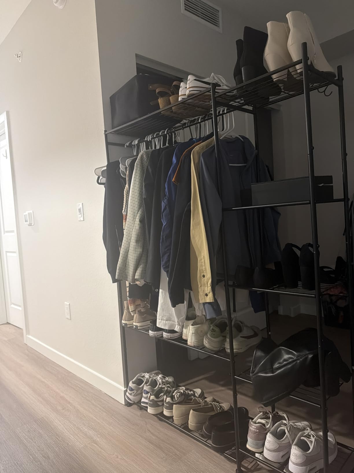 HOMIDEC Wardrobe Closet, Portable Clothes Rack customer photo 2