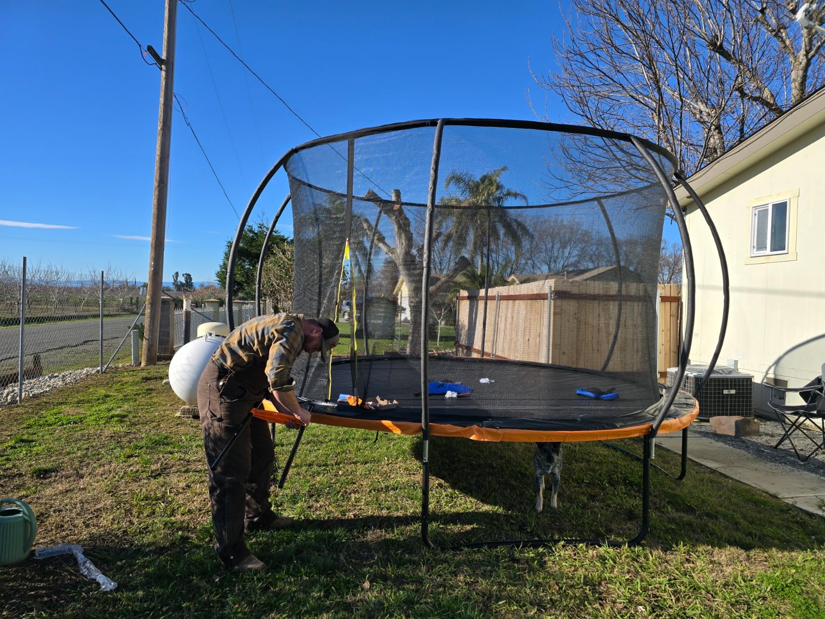 Kiivakii Trampoline 8FT 10FT 12FT 14FT 16FT, Outdoor Trampolines for Kids and Adults, Recreational Trampoline with Enclosure Net & Ladder, Round Trampolines ASTM Approved customer photo 1