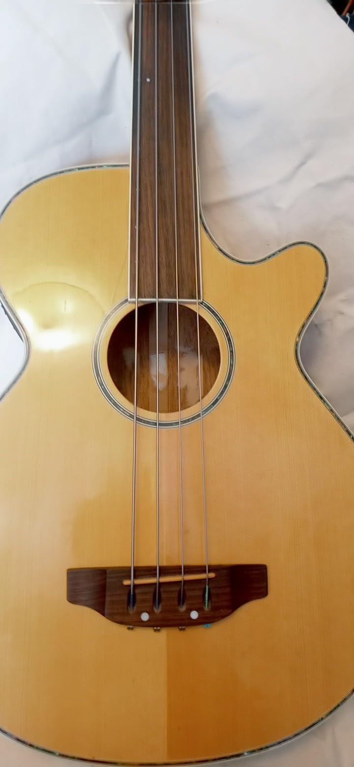 GLARRY Full Size Acoustic Electric Bass Guitar Beginner Kit, Cutaway 4 Strings Electric Acoustic Bass Guitar w/Inbuilt Tuner, Bag, Strap, Picks, Strings, Basswood Bass Guitarra, Matte Black customer photo 1
