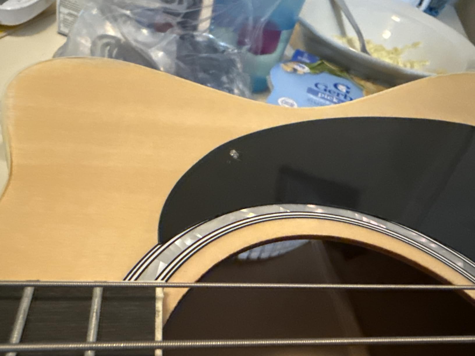 GLARRY Full Size Acoustic Electric Bass Guitar Beginner Kit, Cutaway 4 Strings Electric Acoustic Bass Guitar w/Inbuilt Tuner, Bag, Strap, Picks, Strings, Basswood Bass Guitarra, Matte Black customer photo 2