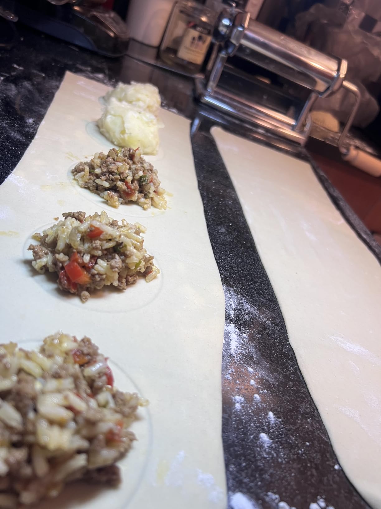 Imperia Pasta Maker Machine- 100% Made in Italy, Heavy Duty Steel Construction, Easy Lock Dial, Wood Grip Handle & Cleaning Brush- Fresh Homemade Italian Spaghetti Fettuccine or Lasagna (Classic Line) customer photo 2