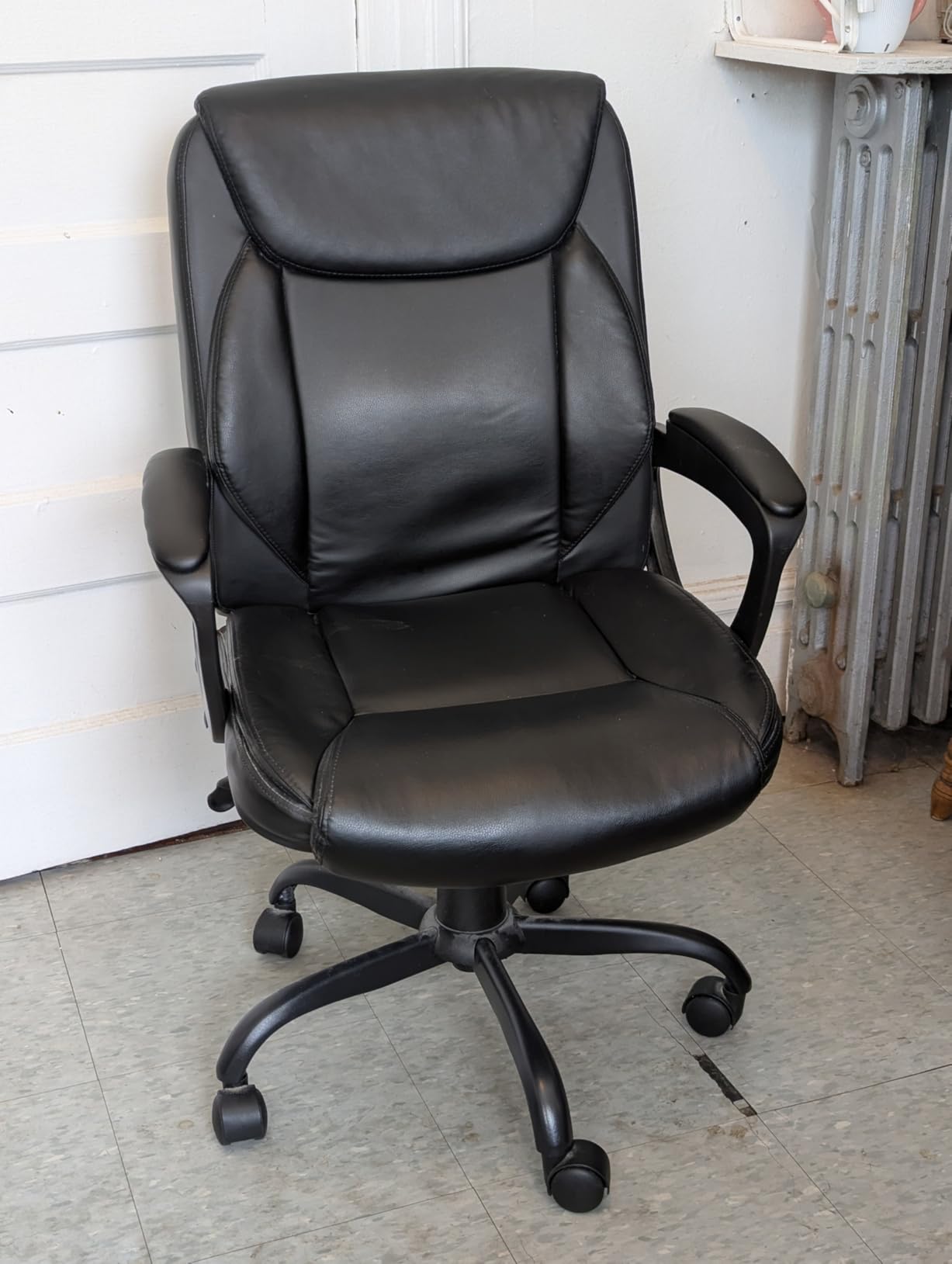 TRALT Office Chair - Ergonomic Desk Chair with Adjustable Lumbar Support, Mesh Computer Chair, Executive Chairs for Home Office Comfortable Lumbar Support (Black) customer photo 1