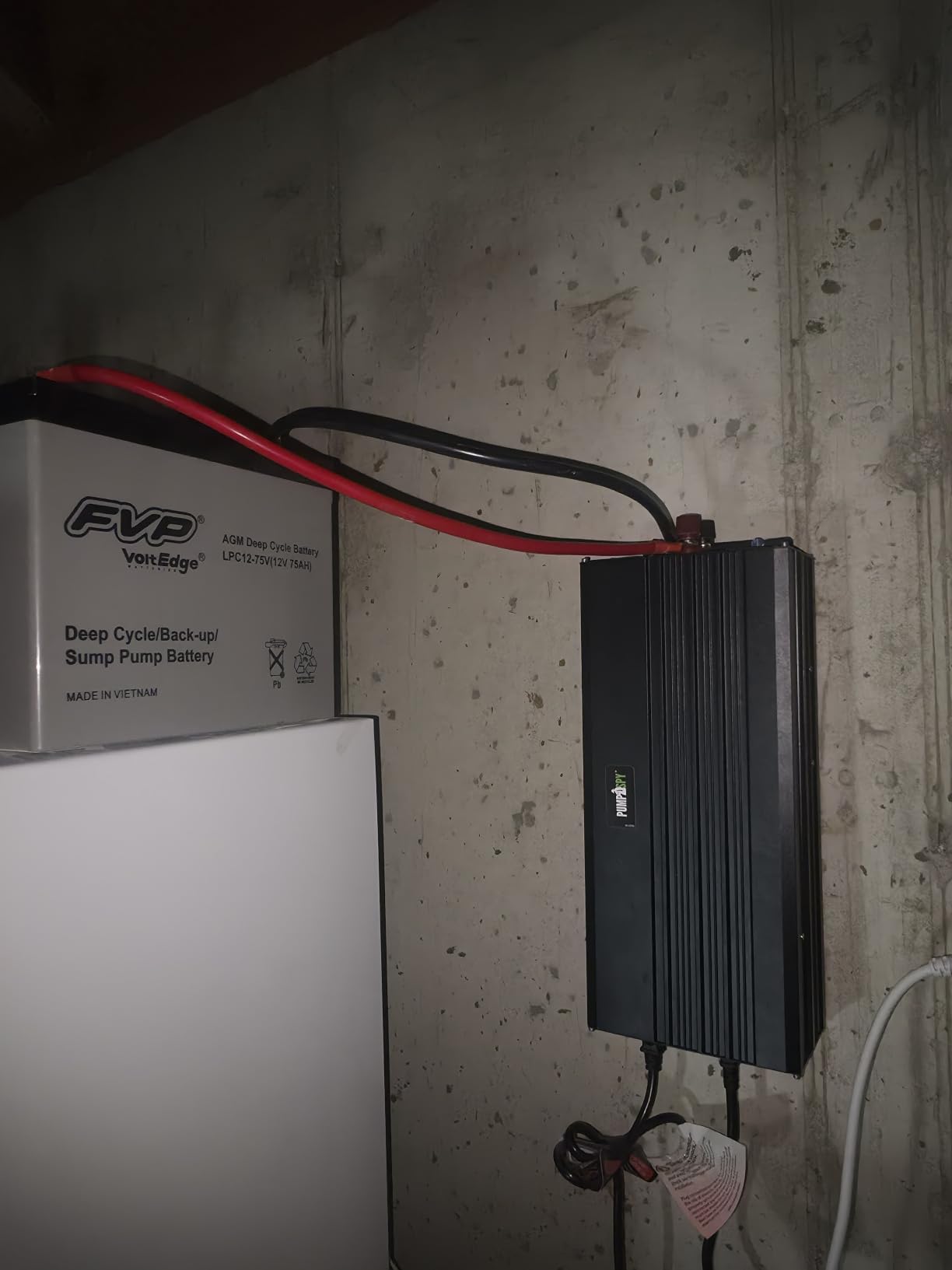 PumpSpy 2000W Sump Pump Battery Backup System, Safe Back Up System for Emergency and Power Outage, Superior Home Silent Sump Pump Backup Power Supply with Intelligent Cooling customer photo 2