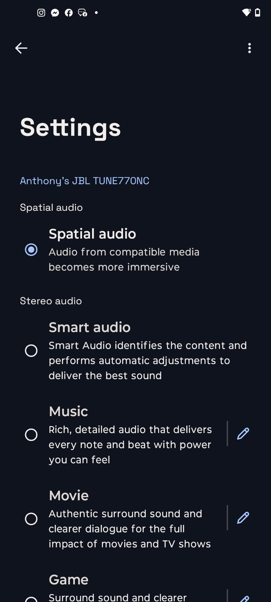 JBL Tune 770NC - Adaptive Noise Cancelling with Smart Ambient Wireless Over-Ear Headphones, Bluetooth 5.3, Up to 70H Battery Life with Speed Charge, Lightweight, Comfortable & Foldable Design (Black) customer photo 2
