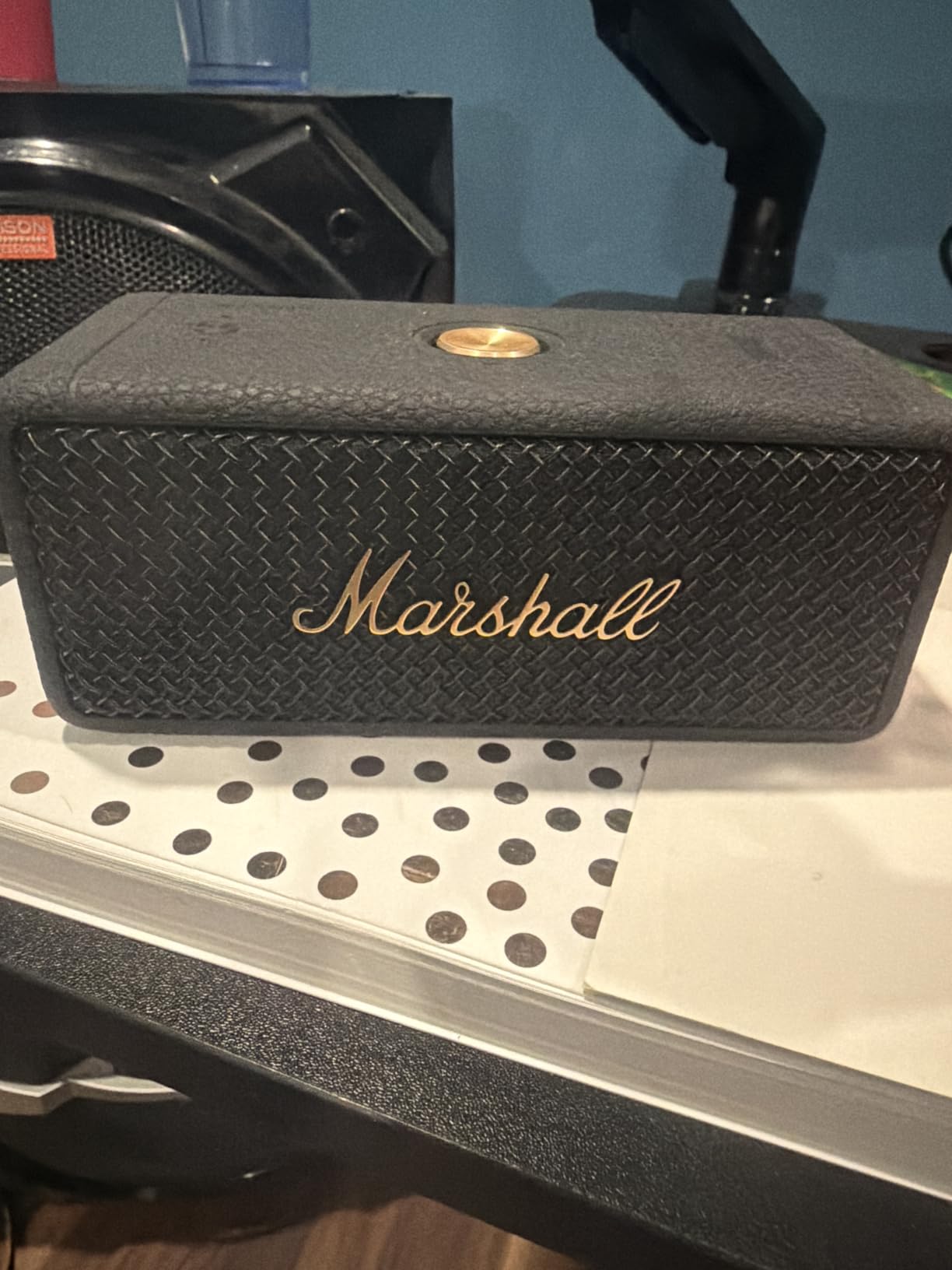 Marshall Emberton II Portable Bluetooth Speaker - Rugged Waterproof/Dust-Proof, Loud Stereo Sound, Deep Bass customer photo 1