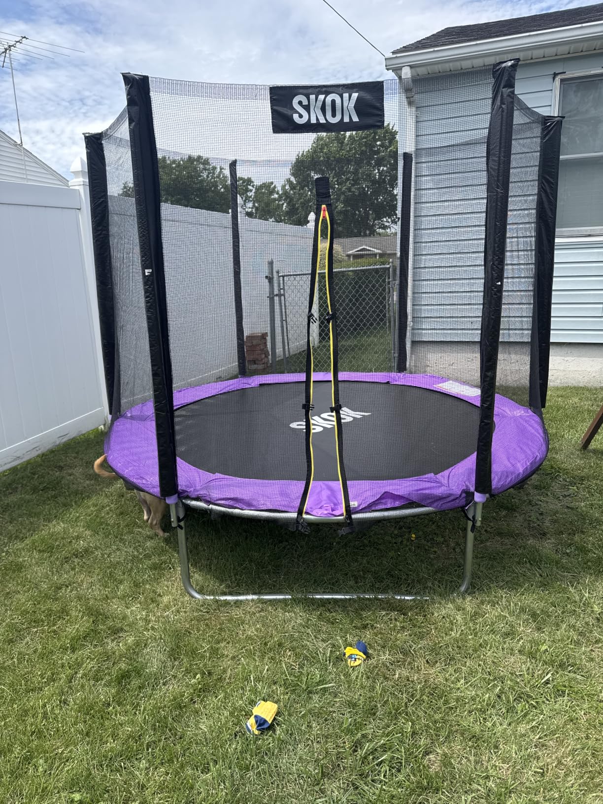 Trampoline for Kids,400LBS Outdoor Trampoline with Net-ASTM Approved Trampoline for Children and Adults customer photo 2