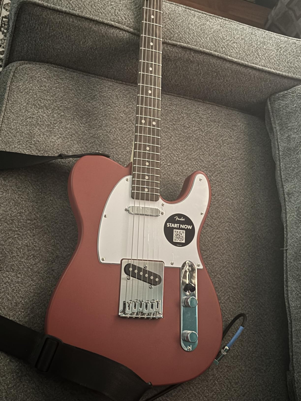 Fender Squier Debut Series Telecaster Electric Guitar, Beginner Guitar, 2-Year Warranty, Includes Free Lessons, 2-Color Sunburst with Satin Urethane Finish customer photo 2