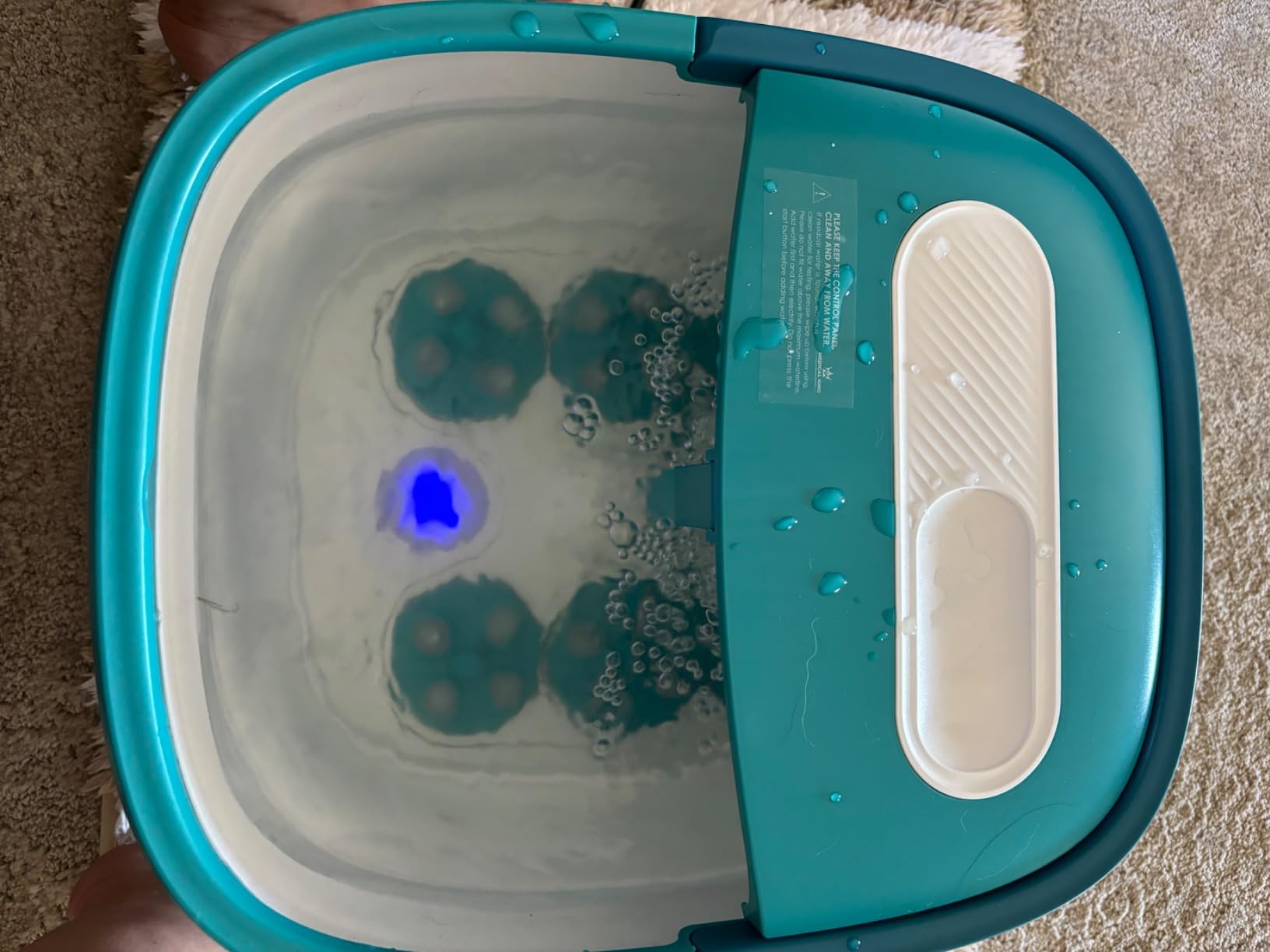 Medical King Foot Spa with Heat and Massage Electric Rotary Massage Includes A Remote Control, A Pumice Stone - Motorized Shiatsu Massage Balls customer photo 1