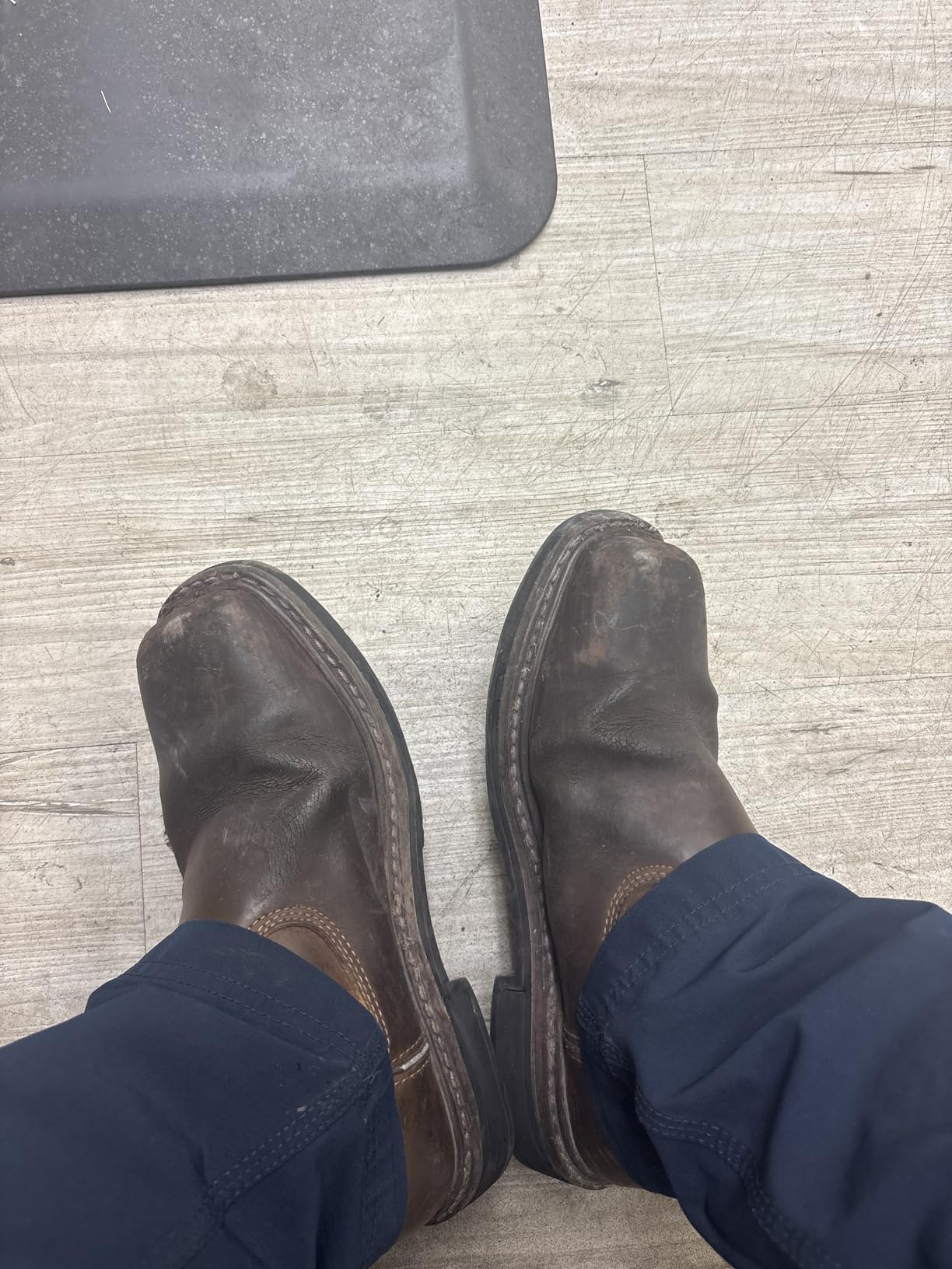 Steel Toe Work Boots for Men - Waterproof Pull on Wellington Cowboy Boots with Full-grain Leather for Construction, Farming Bronco Stormrider customer photo 2