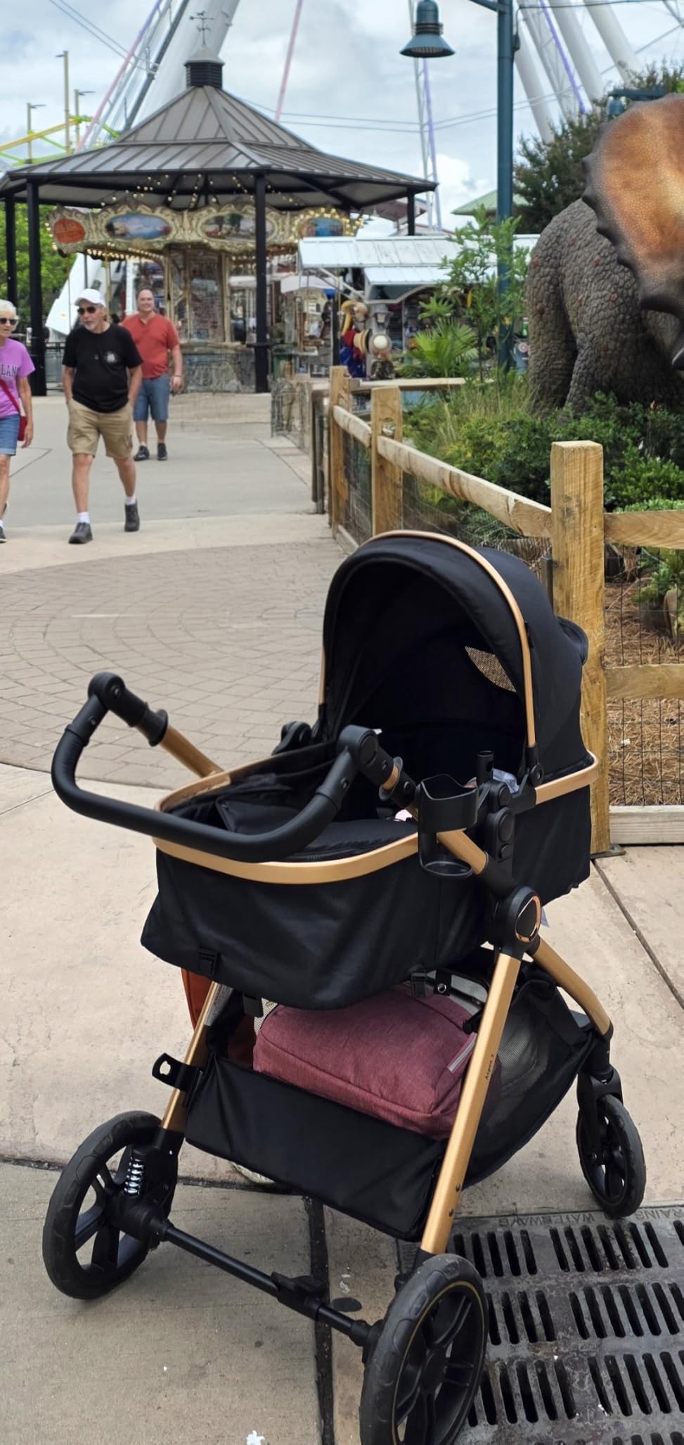 Accombe 2-in-1 Convertible Baby Stroller for Newborn to Toddler | Skin-friendly Breathable Fabric, All-terrain Wheels for Smooth Ride, Adjustable Canopy with UPF50+ Protection customer photo 2
