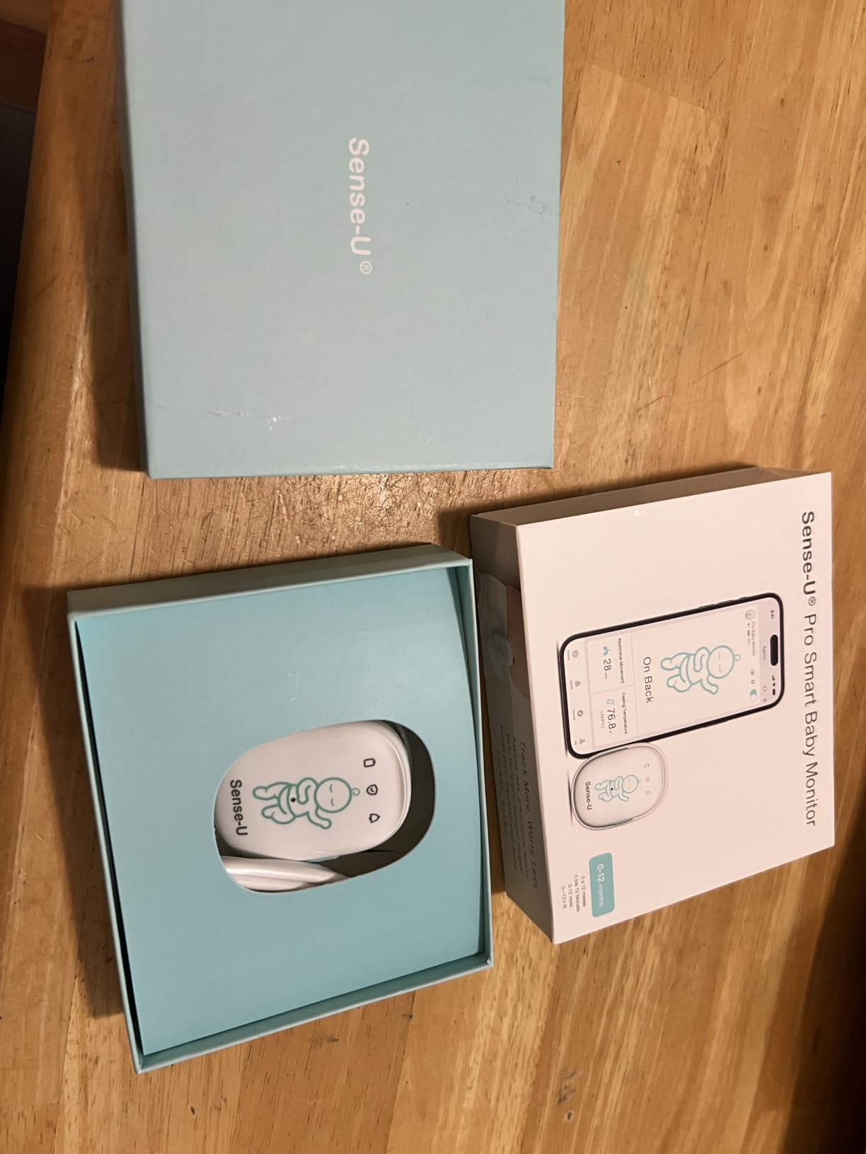 Sense-U Pro Baby Breathing Movement & Sleep Position Monitor with Gentle Vibration Alerts, Temperature Notifications, Audible & App Alerts, Sleep Analysis, Long Battery Life, Easy Clip-On Design customer photo 2