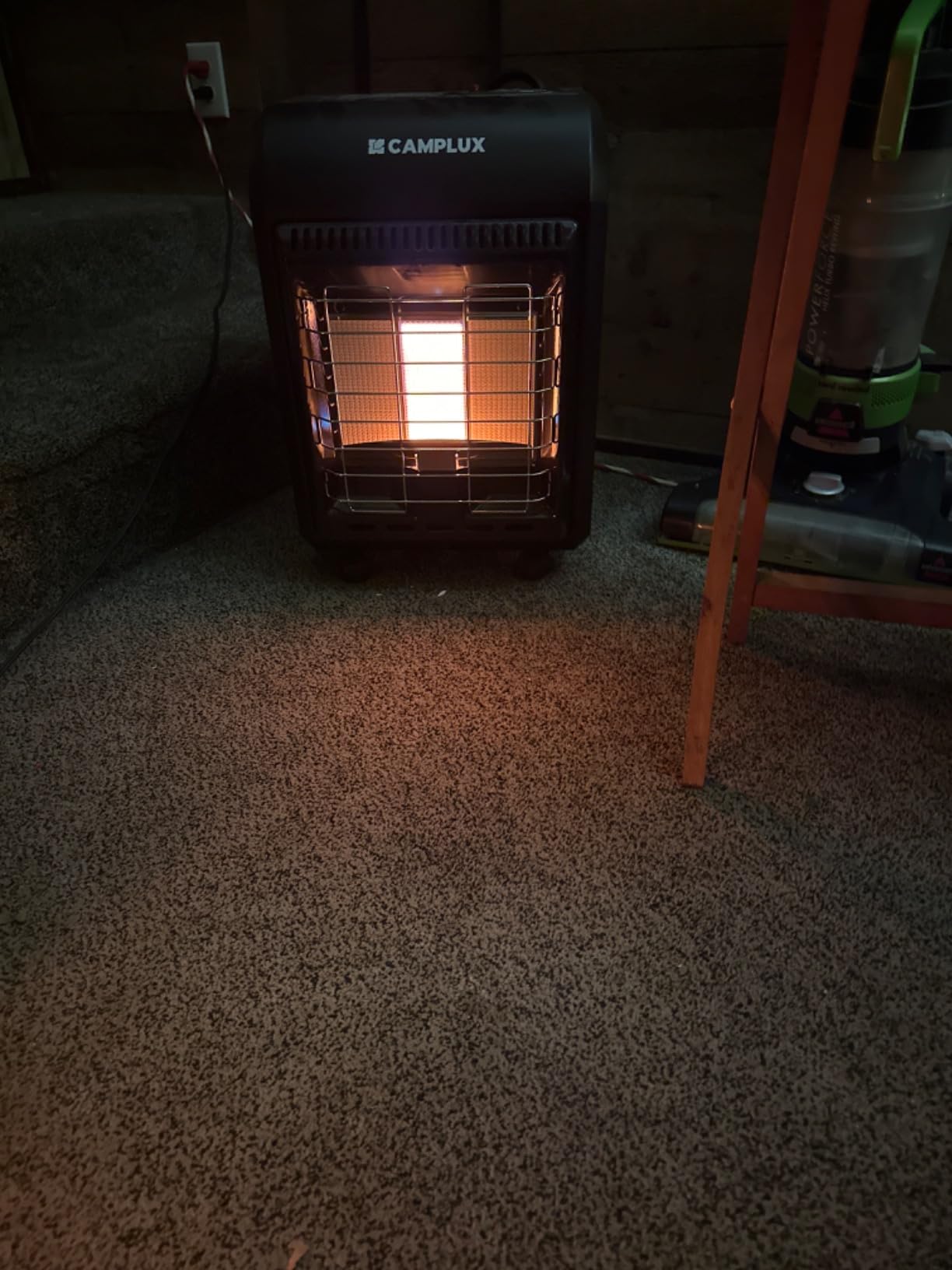 CAMPLUX 18,000 BTU Outdoor Propane Heater with ODS & Tip-over Protection, 3-Setting LP Gas Patio Heater with Regulator & Hose for Garage, Courtyards and Construction Sites, Warm Area up to 450 Sq.Ft customer photo 1