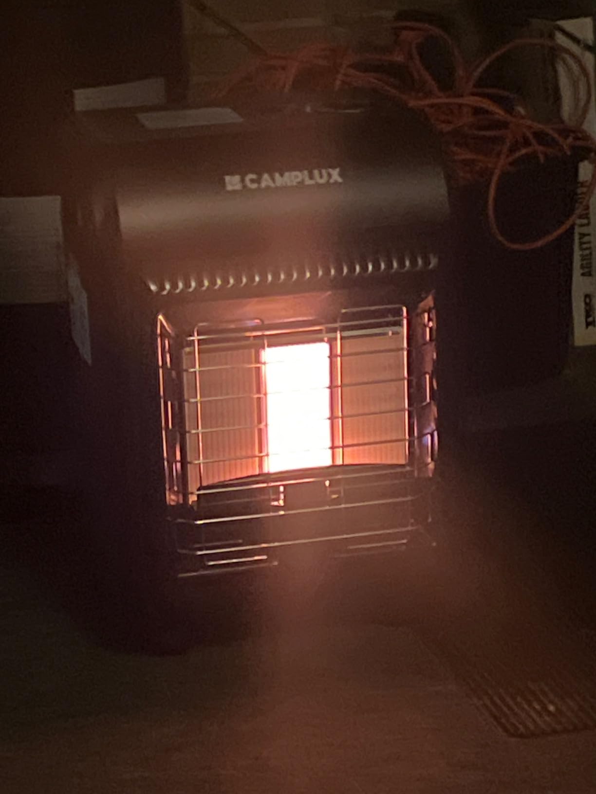 CAMPLUX 18,000 BTU Outdoor Propane Heater with ODS & Tip-over Protection, 3-Setting LP Gas Patio Heater with Regulator & Hose for Garage, Courtyards and Construction Sites, Warm Area up to 450 Sq.Ft customer photo 2