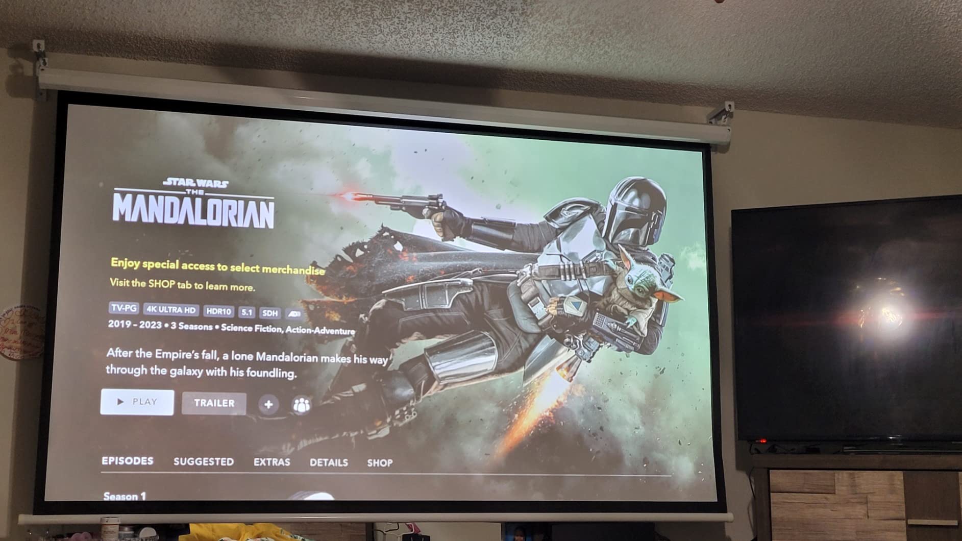 NEBULA Cosmos 4K SE Smart Projector, 1800 ANSI Lumens, HybridBeam, Google TV, 200