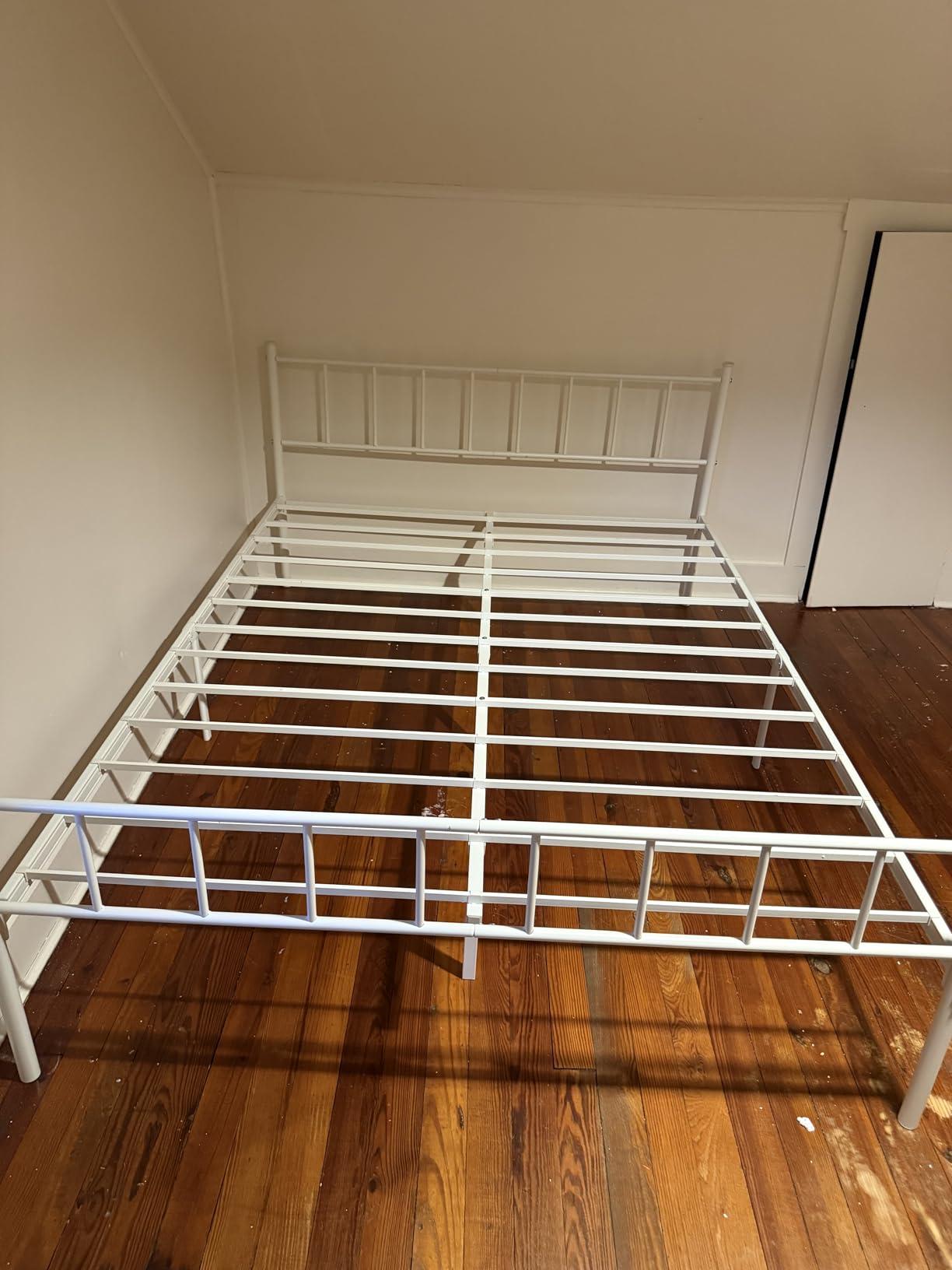 Metal Platform Queen Size Bed Frame with Headboard and Footboard customer photo 2