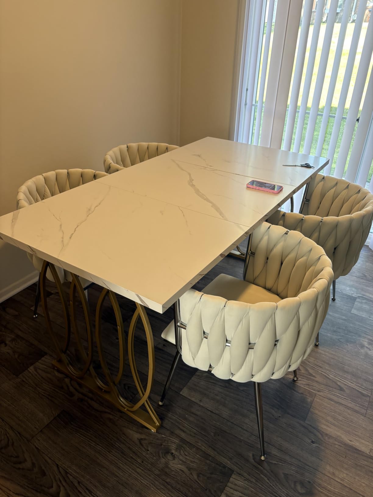 Tribesigns Modern Dining Table, 63