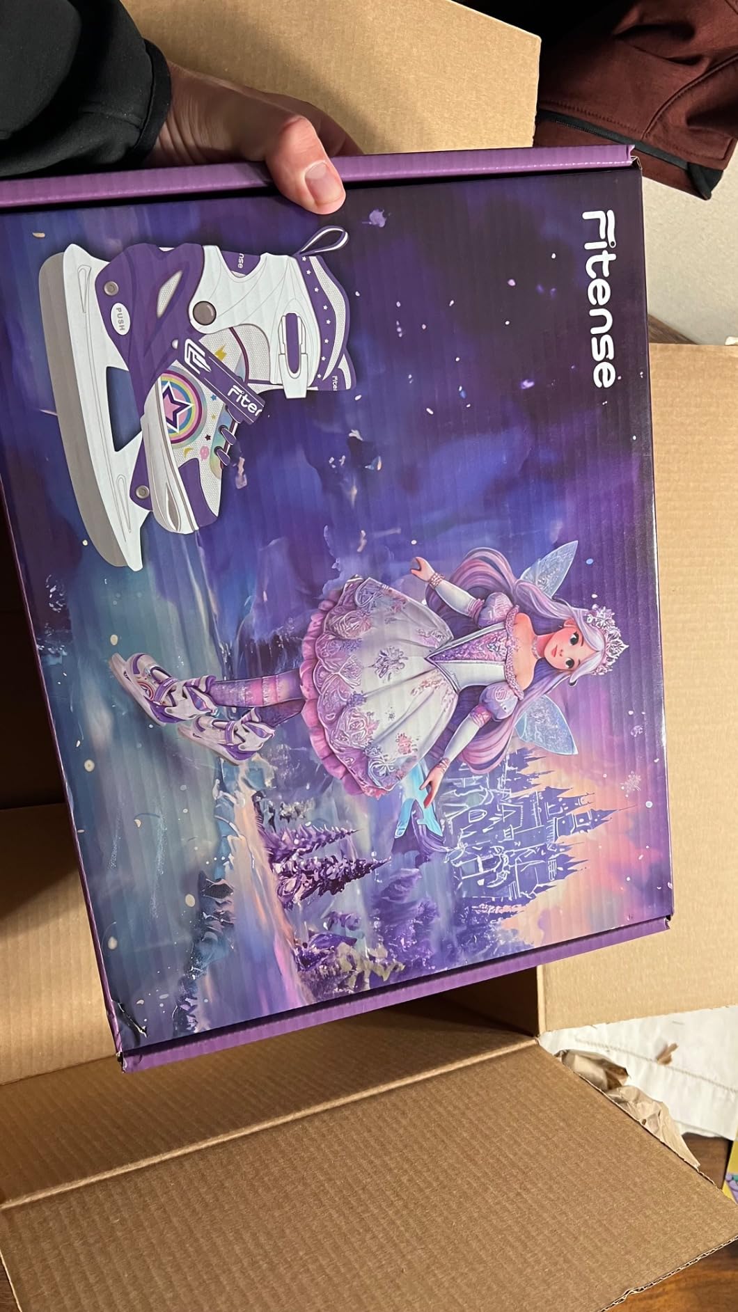 Fitense Adjustable Ice Skates for Kids Girls Ages 3-12, 4 Size Ice Skating Shoes, Girls Ice Skates with Blades for Outdoor and Rink, for Beginner Toddler (Sizes 9C-6Y) customer photo 1