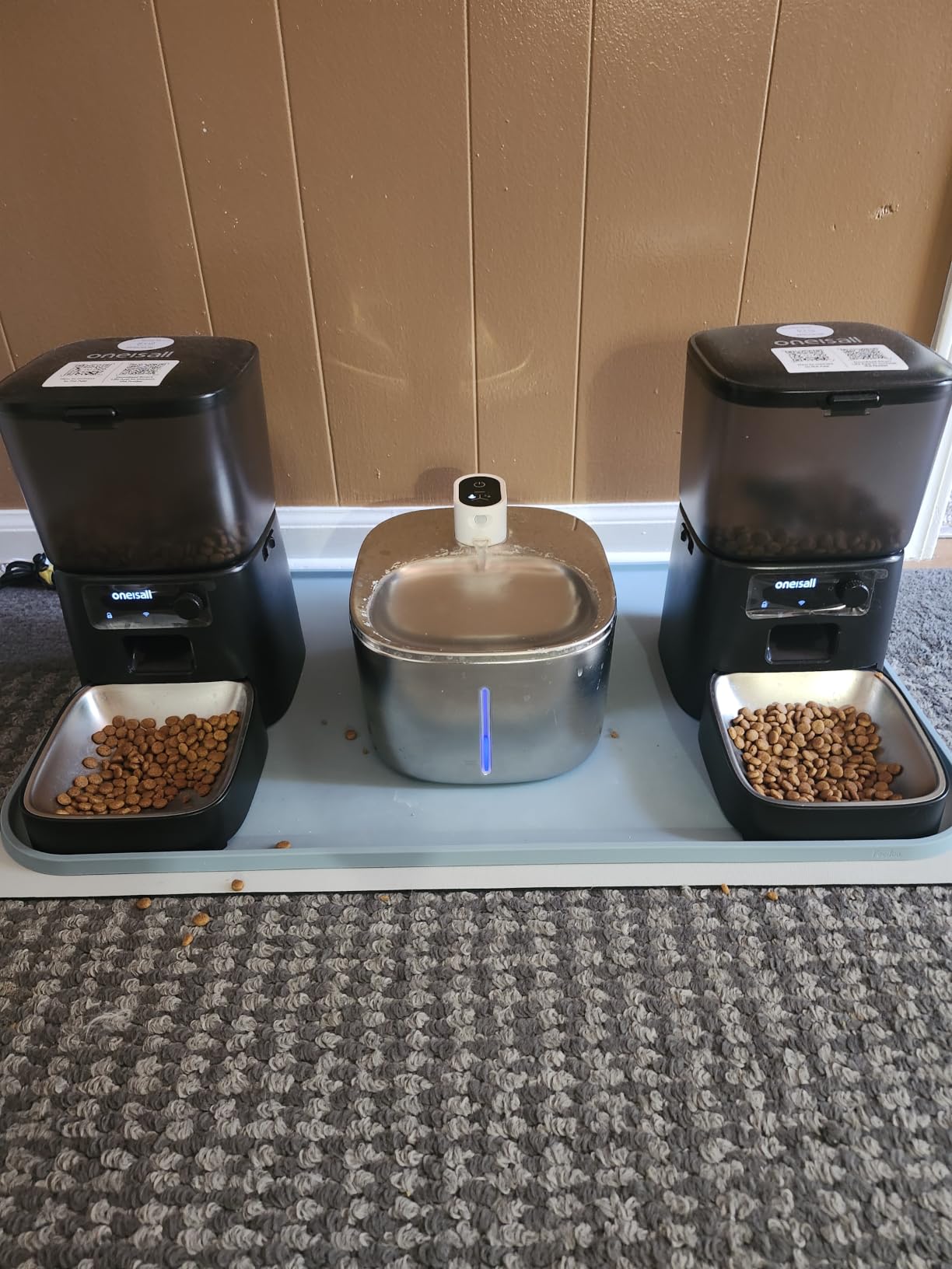 oneisall Automatic Cat Feeder, 2.4G WiFi Cat Food Dispenser with App, 12 Cups/3.5L Auto Cat Feeder for Dry Food, Timed Cat Feeder with Portion Control for Small Pets Indoor customer photo 1