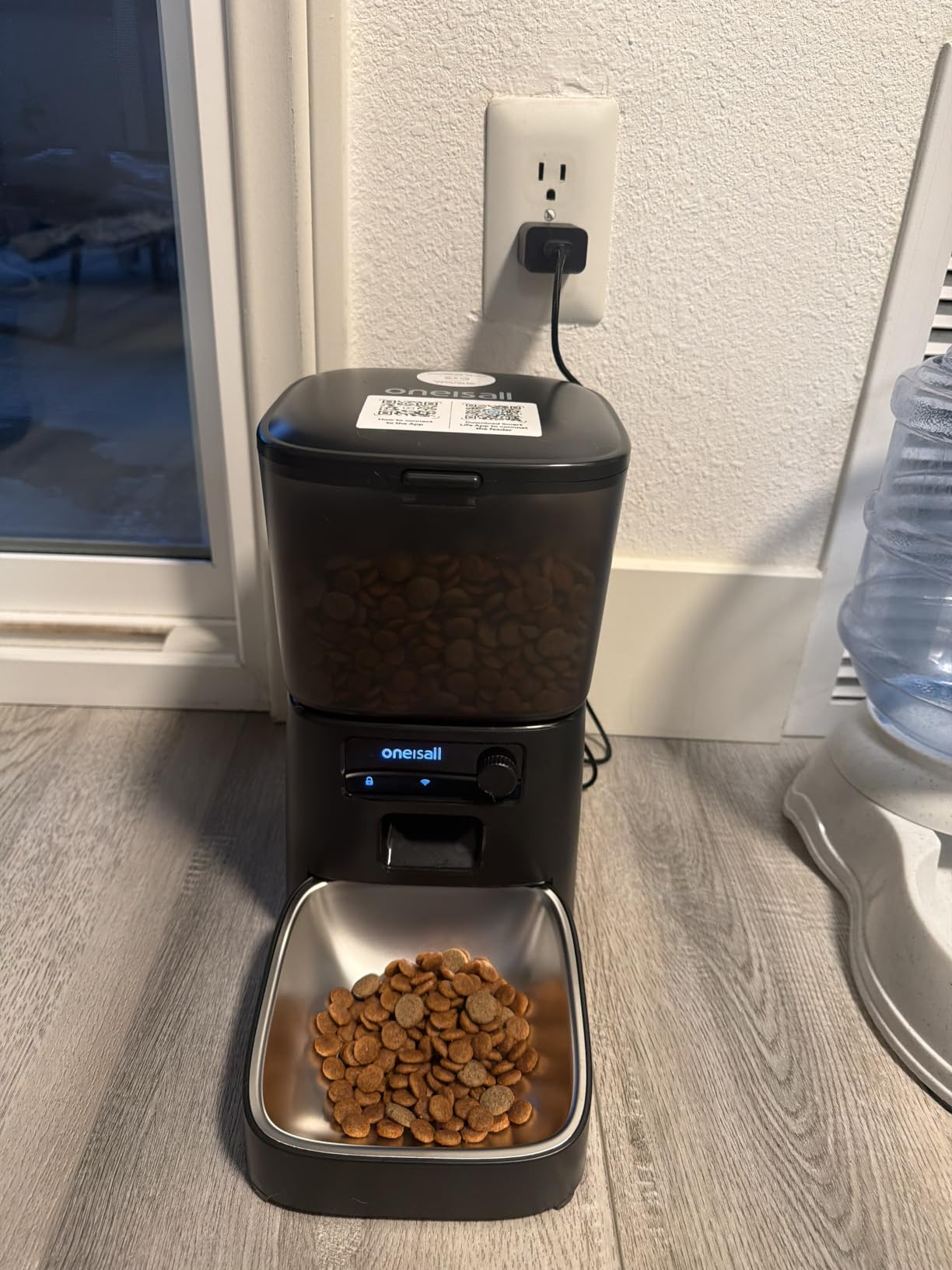 oneisall Automatic Cat Feeder, 2.4G WiFi Cat Food Dispenser with App, 12 Cups/3.5L Auto Cat Feeder for Dry Food, Timed Cat Feeder with Portion Control for Small Pets Indoor customer photo 2