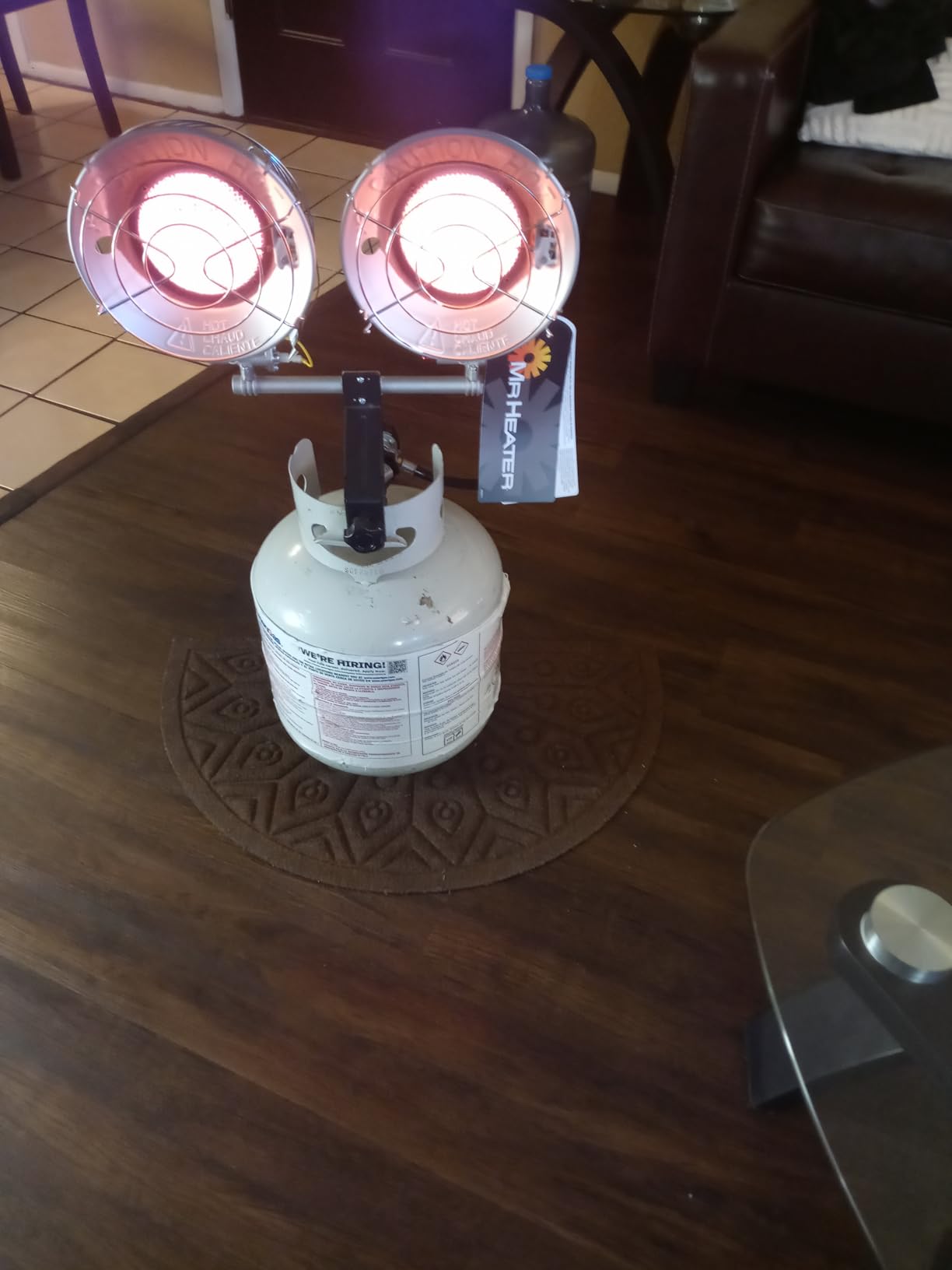 Avenger FBDTP30 Infra-Red Tank Top Outdoor Heater for Use with Propane Gas Tanks, Double Burner, 30,000 BTU customer photo 2