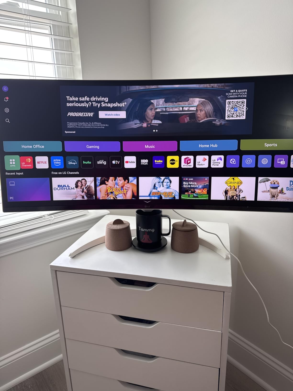 LG 34SR60QC-W 34-inch QHD (3440x1440) Curved Smart Monitor with Streaming, UltraWide Screen, webOS, HDR10, 100Hz, Built-in Speaker, AirPlay2, Screen Share, Bluetooth, ThinQ App, White customer photo 2