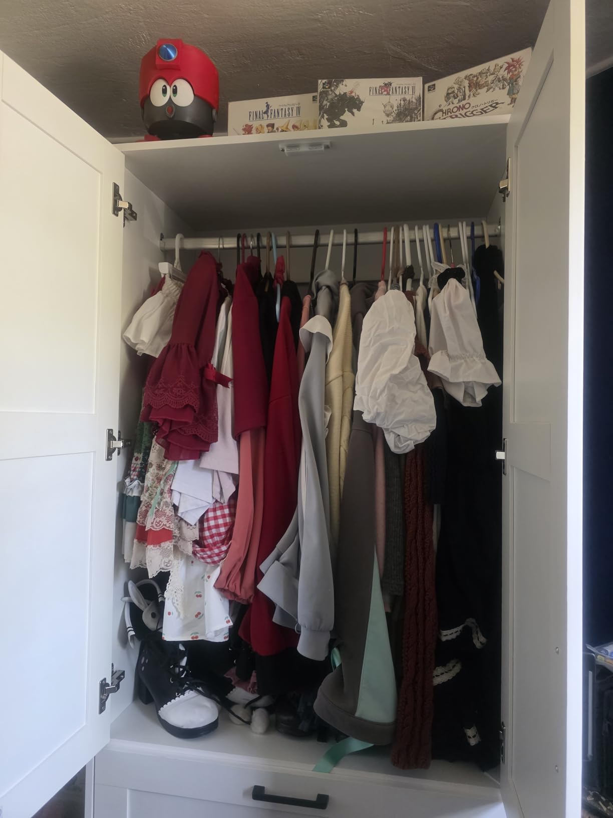 Fenghua Lizhi Wood White Wardrobe Closet with 2 Doors customer photo 1