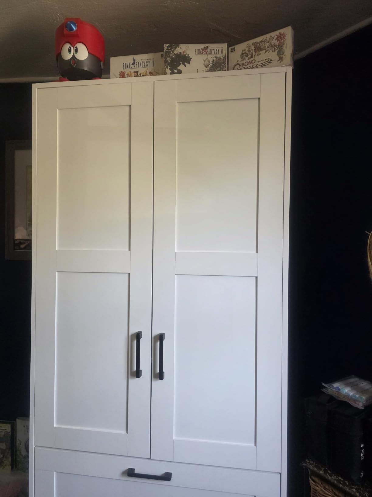 Fenghua Lizhi Wood White Wardrobe Closet with 2 Doors customer photo 2