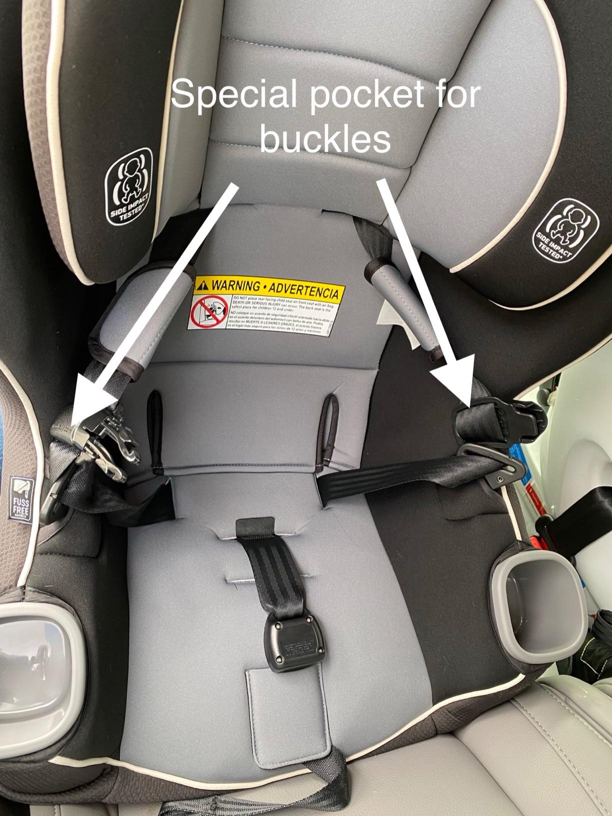Graco Extend2Fit Convertible Car Seat, Rear and Forward Facing Car Seat with Adjustable Extension Panel for Extra Legroom, Great Gift for Baby Shower or Baby Registry, Gotham customer photo 1