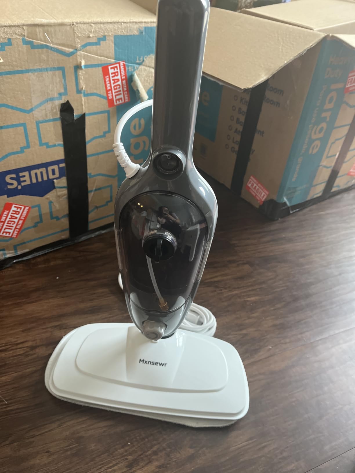 Steam Mop - All-in-one Powerful Handheld Steam Cleaner Detachable Floor Steamer with 11 Accessories, MultiPurpose Steamer for Hardwood Floors, Clothes,Windows,Tiles,Carpet, Whole Home Use(Grey) customer photo 2