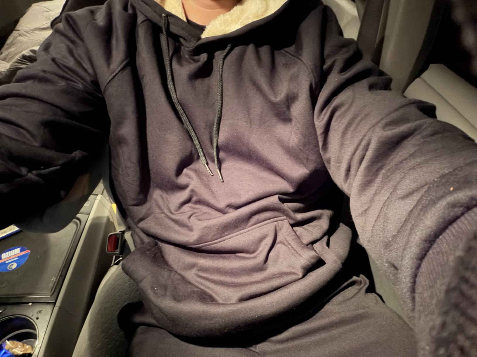 MAGCOMSEN Men's Sherpa Hoodie Heavyweight Fleece Lined Thick Winter Thermal Athletic Sweatshirt with Kangaroo Pocket customer photo 1