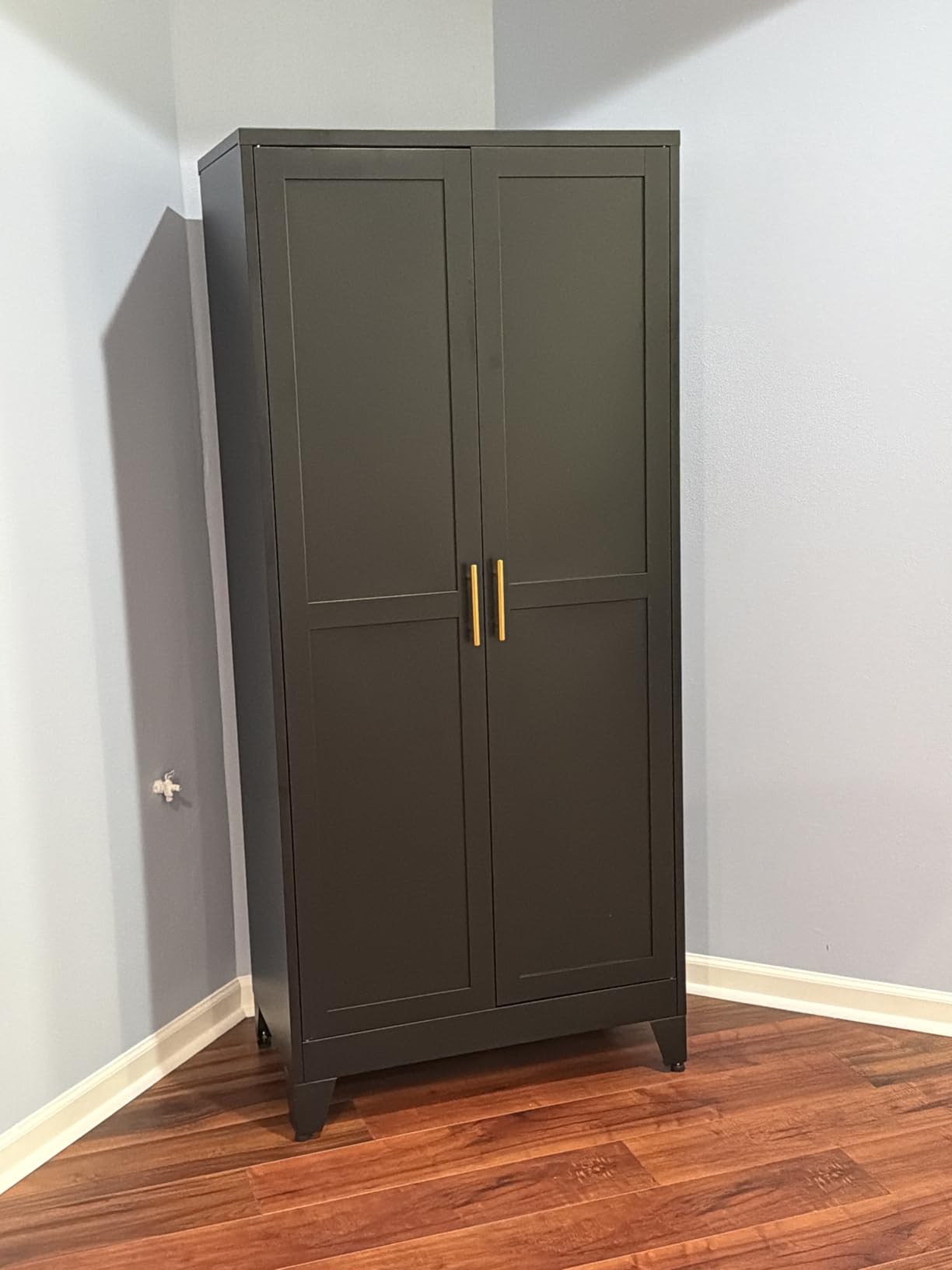Metal Armoire Wardrobe Closet Storage Cabinet customer photo 1