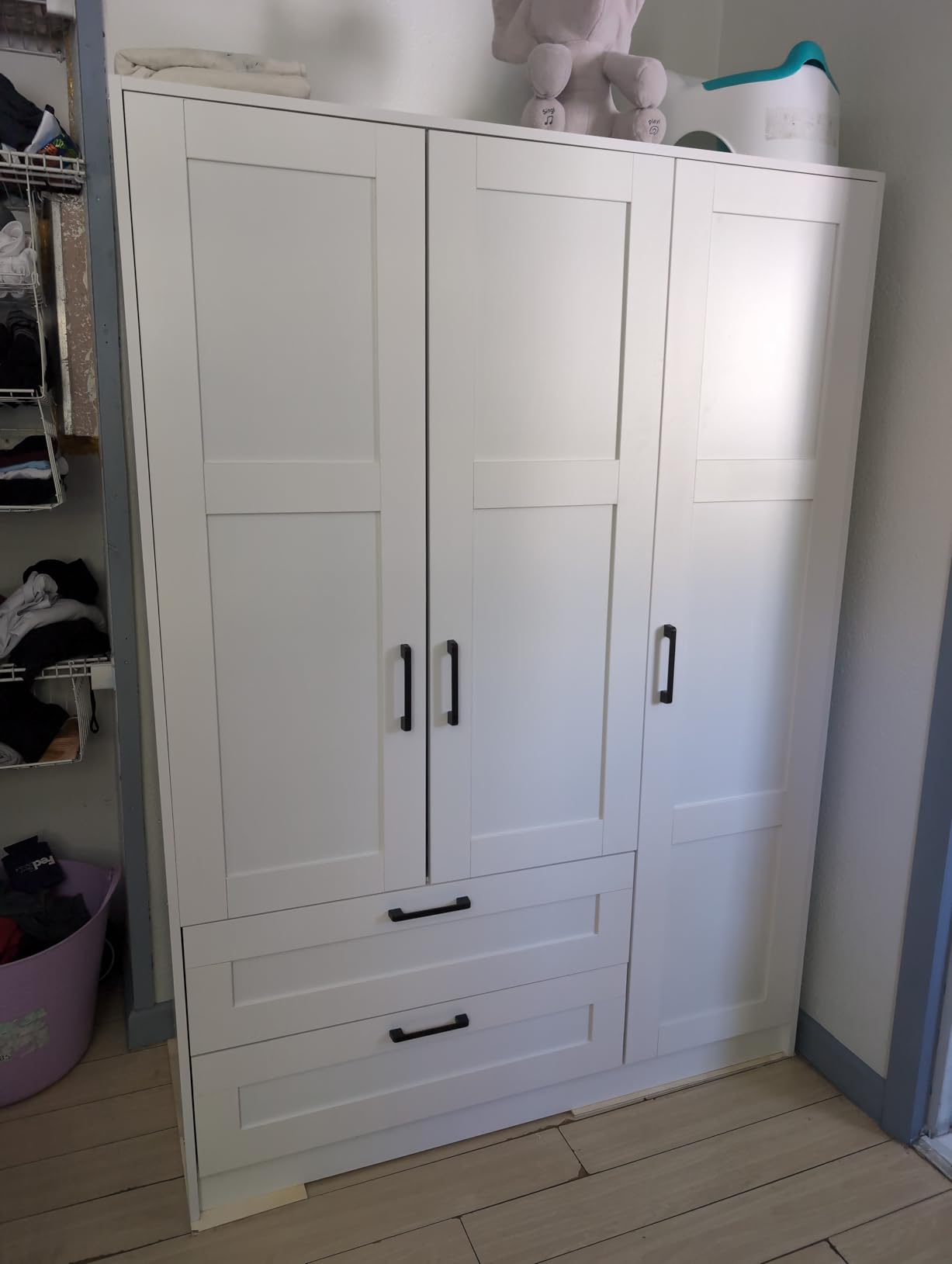 Fenghua Lizhi 3 Doors Wooden Wardrobe Closet Armoire customer photo 1