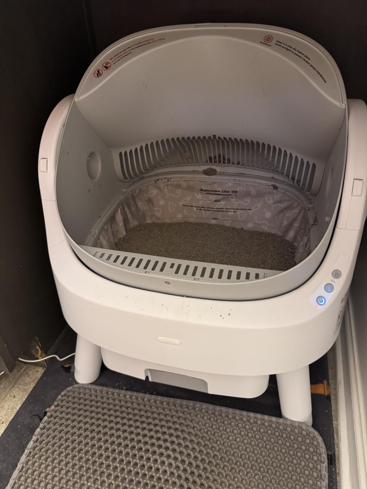 Self Cleaning Cat Litter Box, Automatic Litter Box for Multiple Cats, Integrated Safety Protection with Open-Top Design customer photo 2