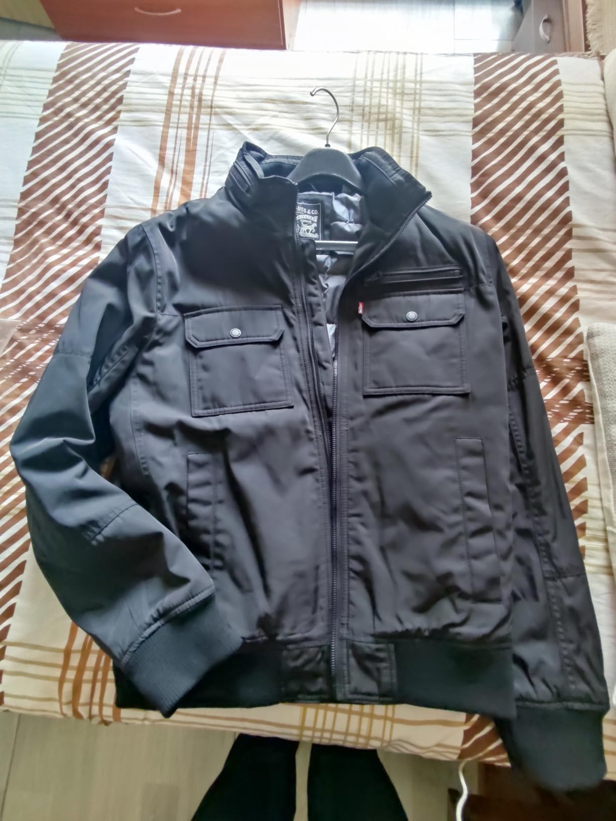 Levi's Men's Stand Collar Utility Bomber customer photo 2