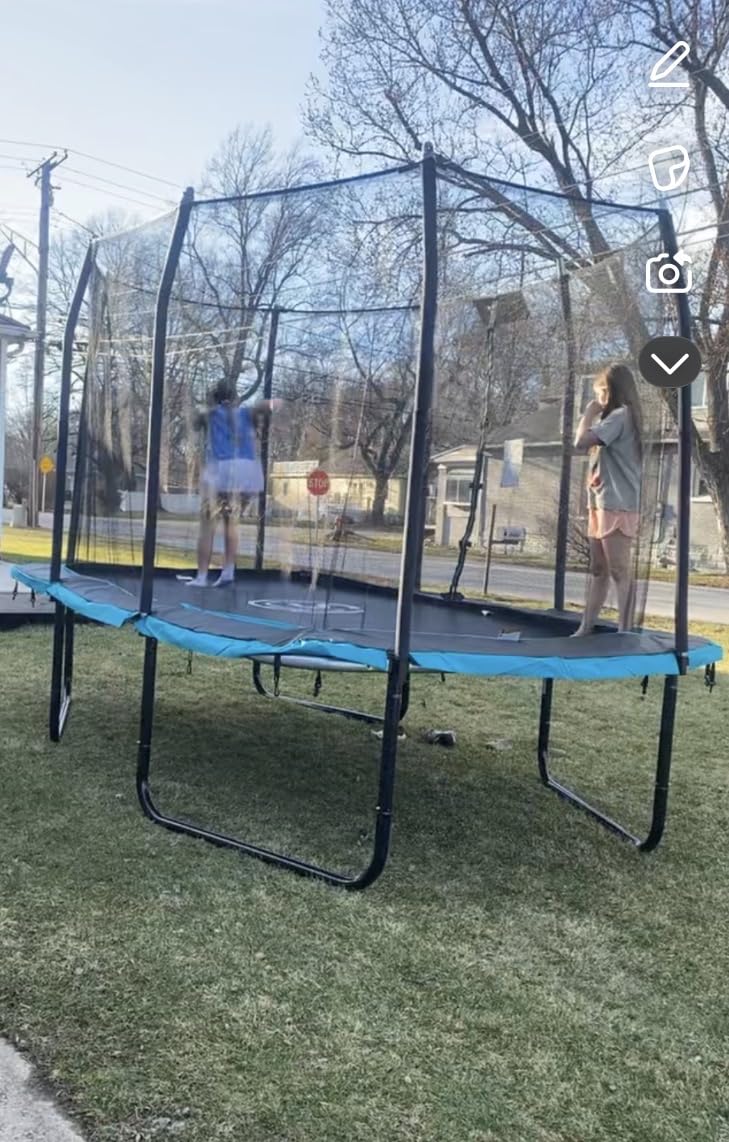 Skywalker Signature Series Round Trampoline with Enclosure | Black Powder-Coat Frame, Patented No-Gap Enclosure customer photo 1