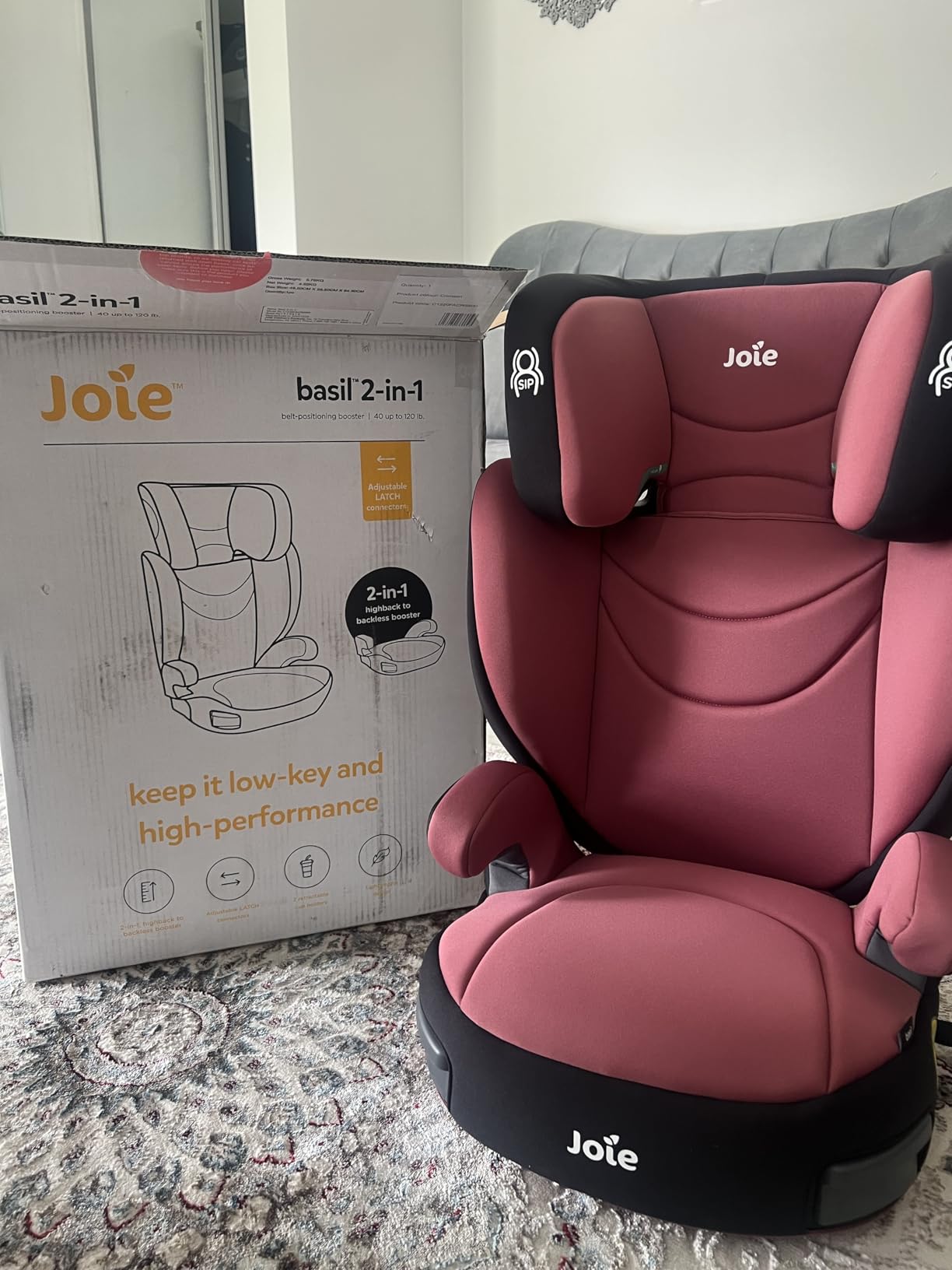 Joie Baby, Basil Lightweight 2-in-1 Belt-Positioning Highback and Backless Booster (Shale) customer photo 2