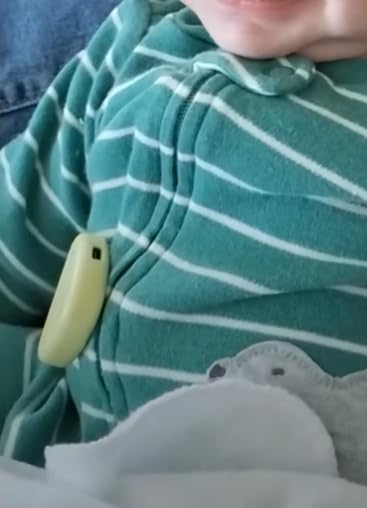 Baby Movement Monitor - Sleep Monitor with Gentle Vibration Alerts | Peace of Mind for Parents - Portable - Easy Clip-On Baby Safe Design customer photo 1