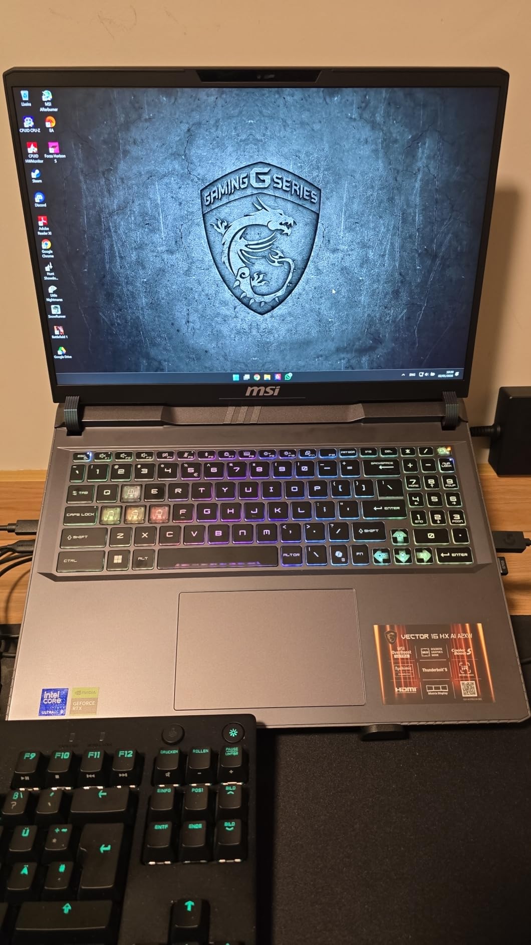 MSI Vector 16 HX AI 16 inch 240Hz QHD+ Gaming Laptop: Intel Core Ultra 9-275HX, NVIDIA Geforce RTX 5070Ti, 16GB DDR5, 1TB NVMe SSD, Thunderbolt 5, Wi-Fi 7, Win 11 Home: Cosmo Gray A2XWHG-211US customer photo 1