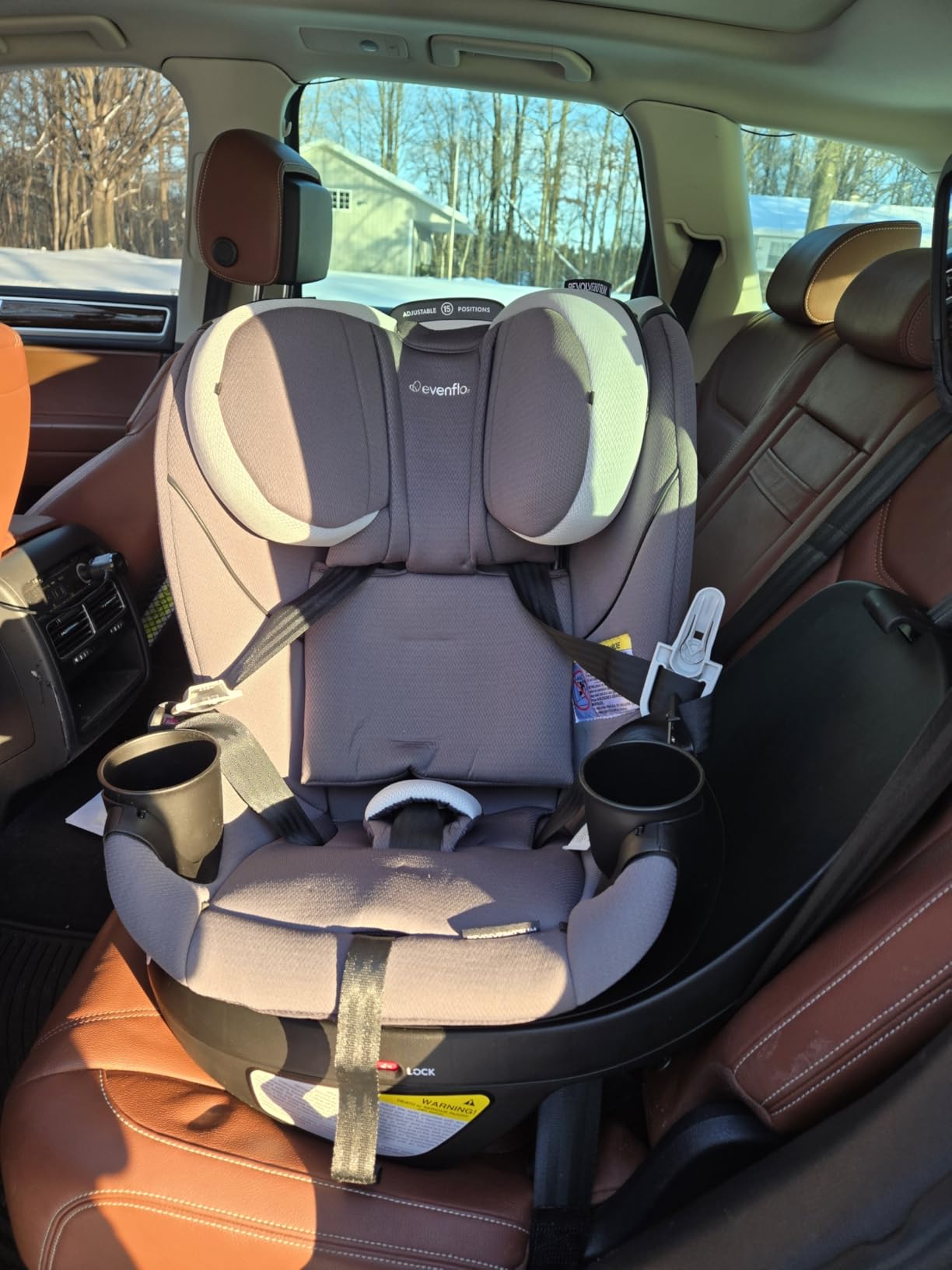 Evenflo Gold Revolve360 Slim 2-in-1 Rotational Car Seat with SensorSafe, Obsidian Black customer photo 1