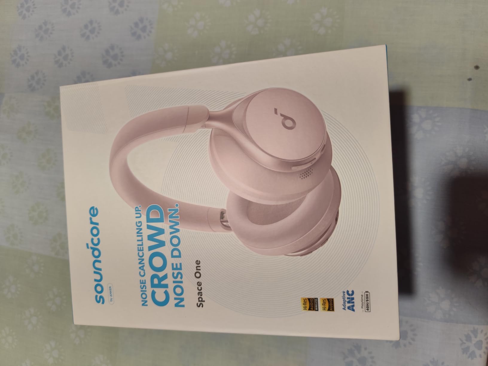 Soundcore Anker Space One ANC Over-Ear Headphones, 2X Voice Reduction | Active Noise Cancelling, Comfortable Fit, 40H ANC Playtime, App Control, LDAC Hi-Res, Clear Call, Bluetooth 5.3, Travel-Ready customer photo 2
