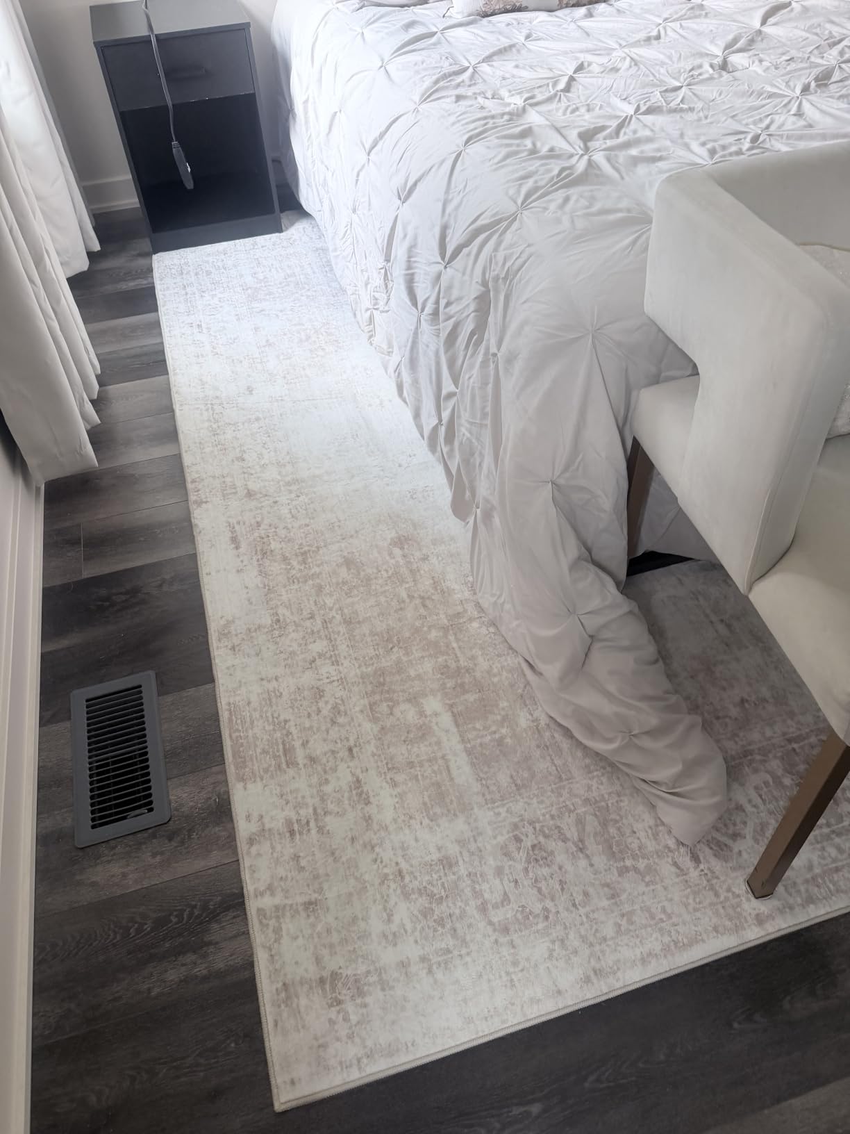 Area Rug 8x10 Washable Rug, Vintage Boho Medallian Rugs Non-Slip Soft Low Pile Large Distressed Rug Indoor Retro Carpet for Living Room Bedroom Dining Room Office Children's Room (Beige, 8'x10') customer photo 2