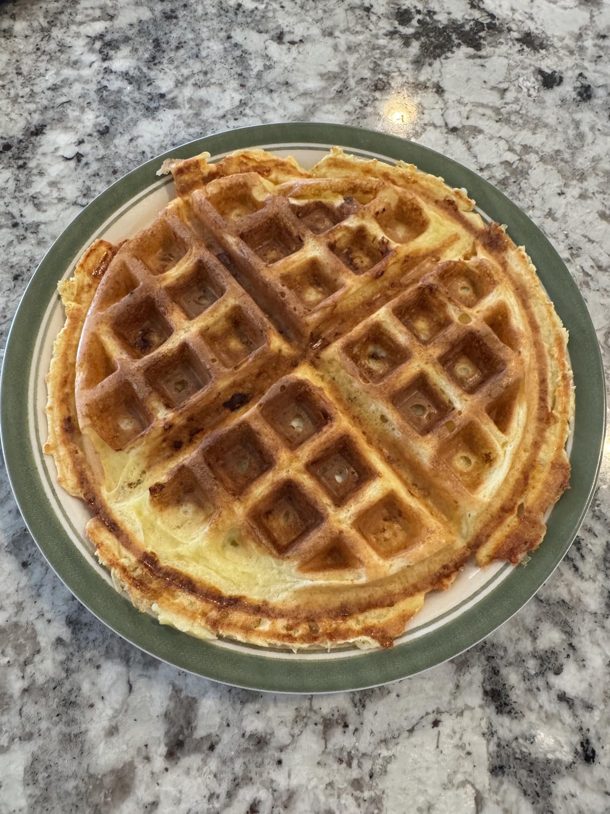 Gourmia Belgian Waffle Maker - Compact Design with Upright Storage, Adjustable Browning, and Easy-Clean Nonstick Ceramic Plates, Stainless Steel customer photo 1