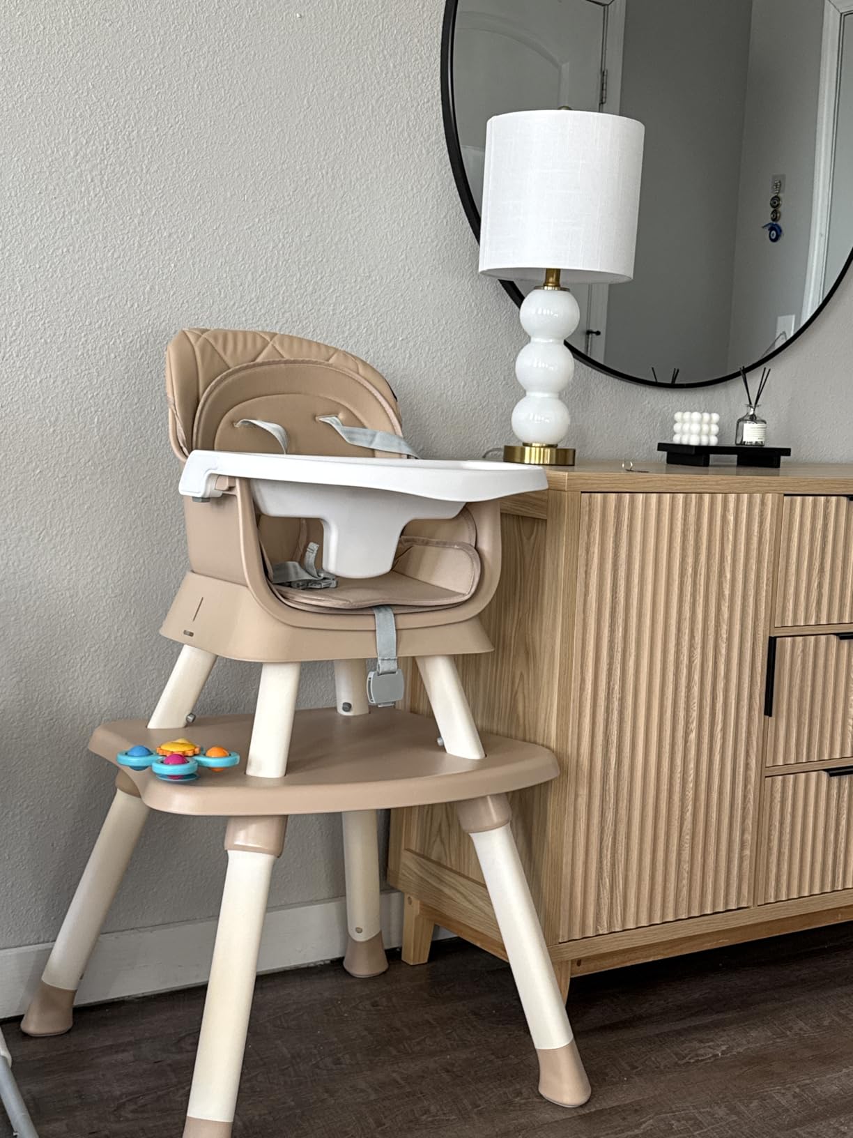 HARPPA Moro High Chair, 8-in-1 Convertible Baby Feeding Chair for Toddlers | Easy to Clean Highchair, Dual-layer Cushion, 5-Point Padded Harness, Booster Seat, Kids Learning Table & Chair, Removable Tray customer photo 1