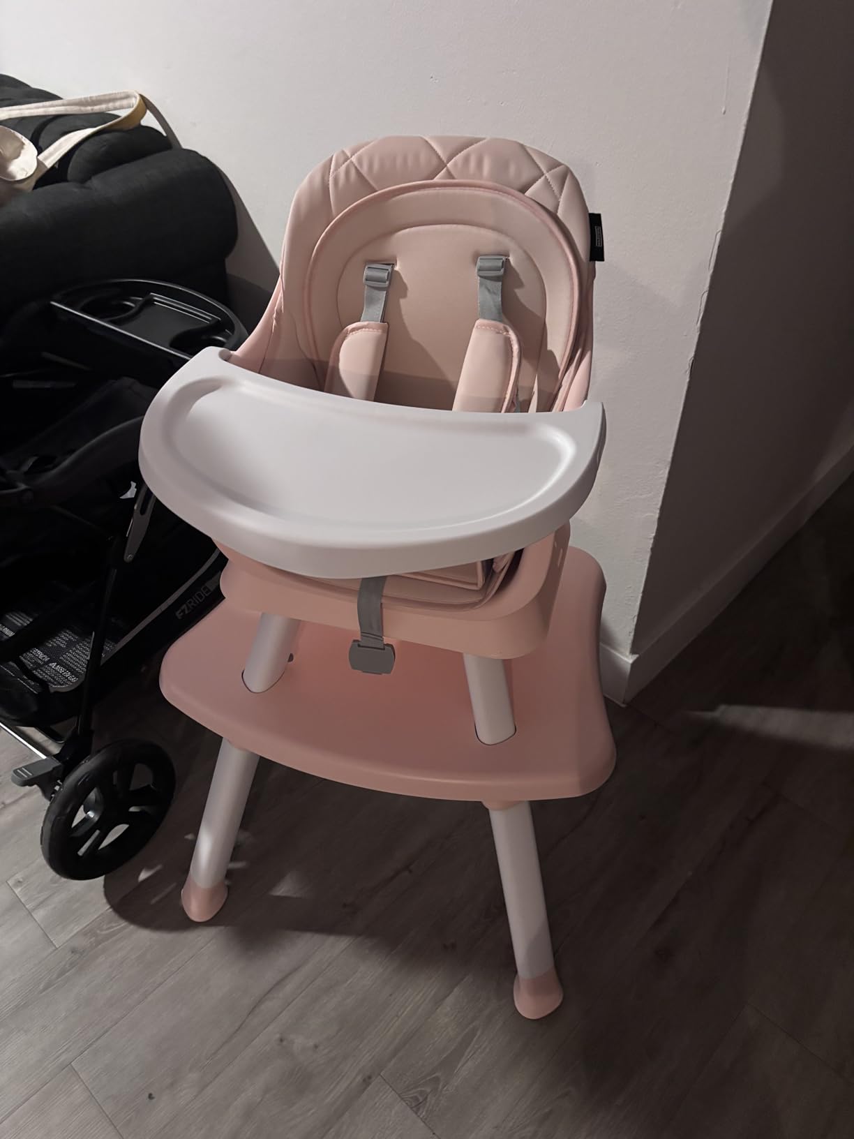 HARPPA Moro High Chair, 8-in-1 Convertible Baby Feeding Chair for Toddlers | Easy to Clean Highchair, Dual-layer Cushion, 5-Point Padded Harness, Booster Seat, Kids Learning Table & Chair, Removable Tray customer photo 2